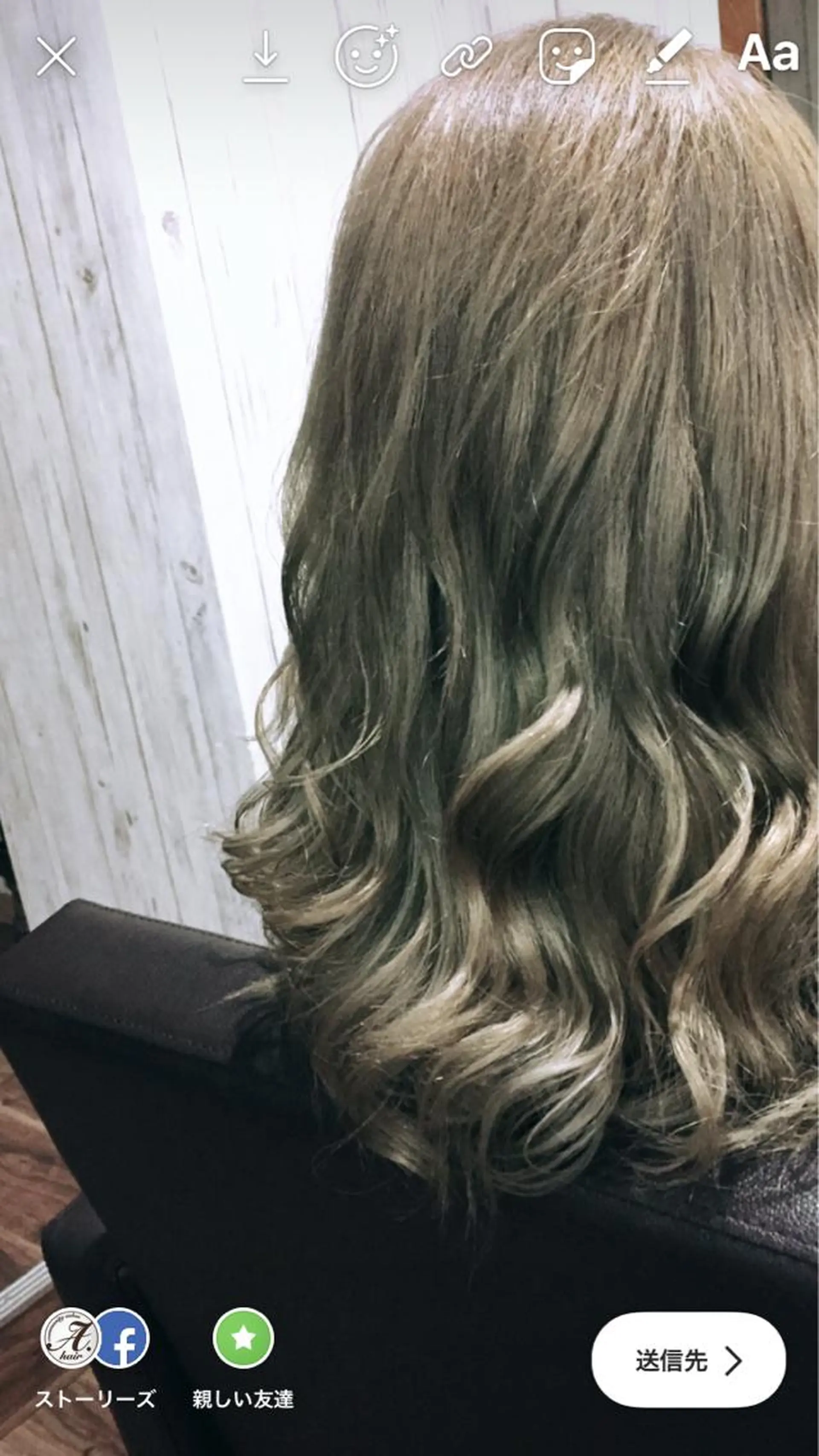 ロング ヘアカラー A.hair所属・齊藤 篤士のヘアスタイル