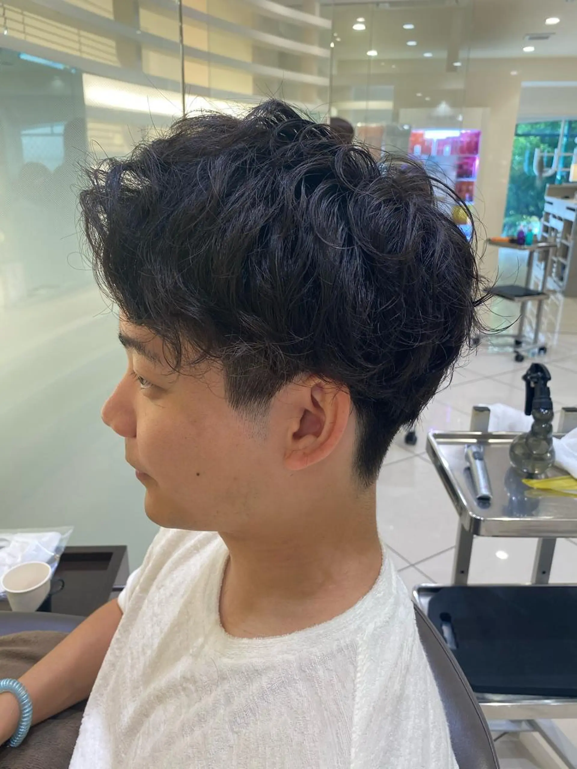 ショート カラー パーマ ヘアアレンジ メンズ マツエク・マツパ 💎耳ツボジュエリー ×銀座美容室💎のヘアスタイル