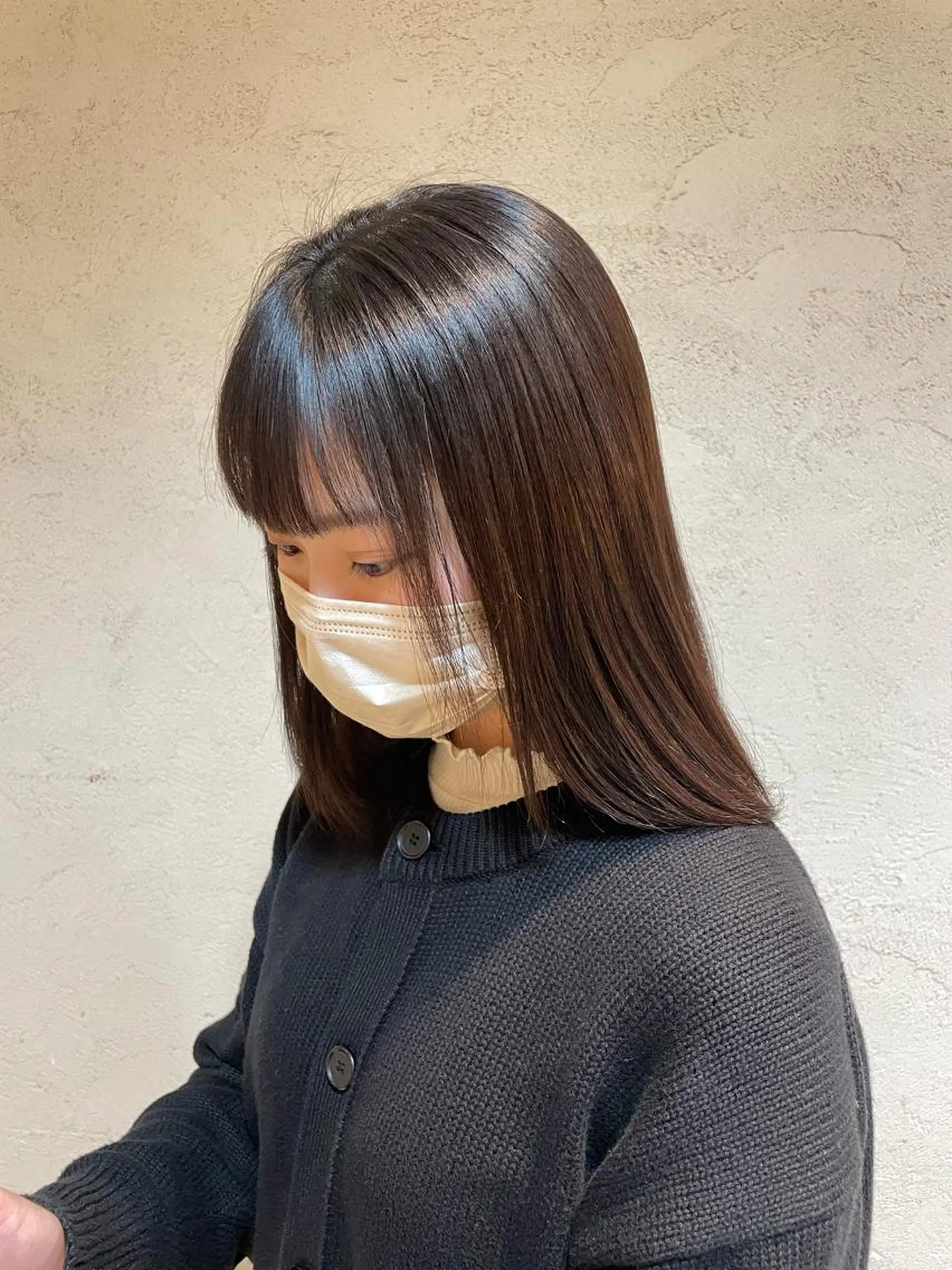 セミロング パーマ ueki ayaneのヘアスタイル