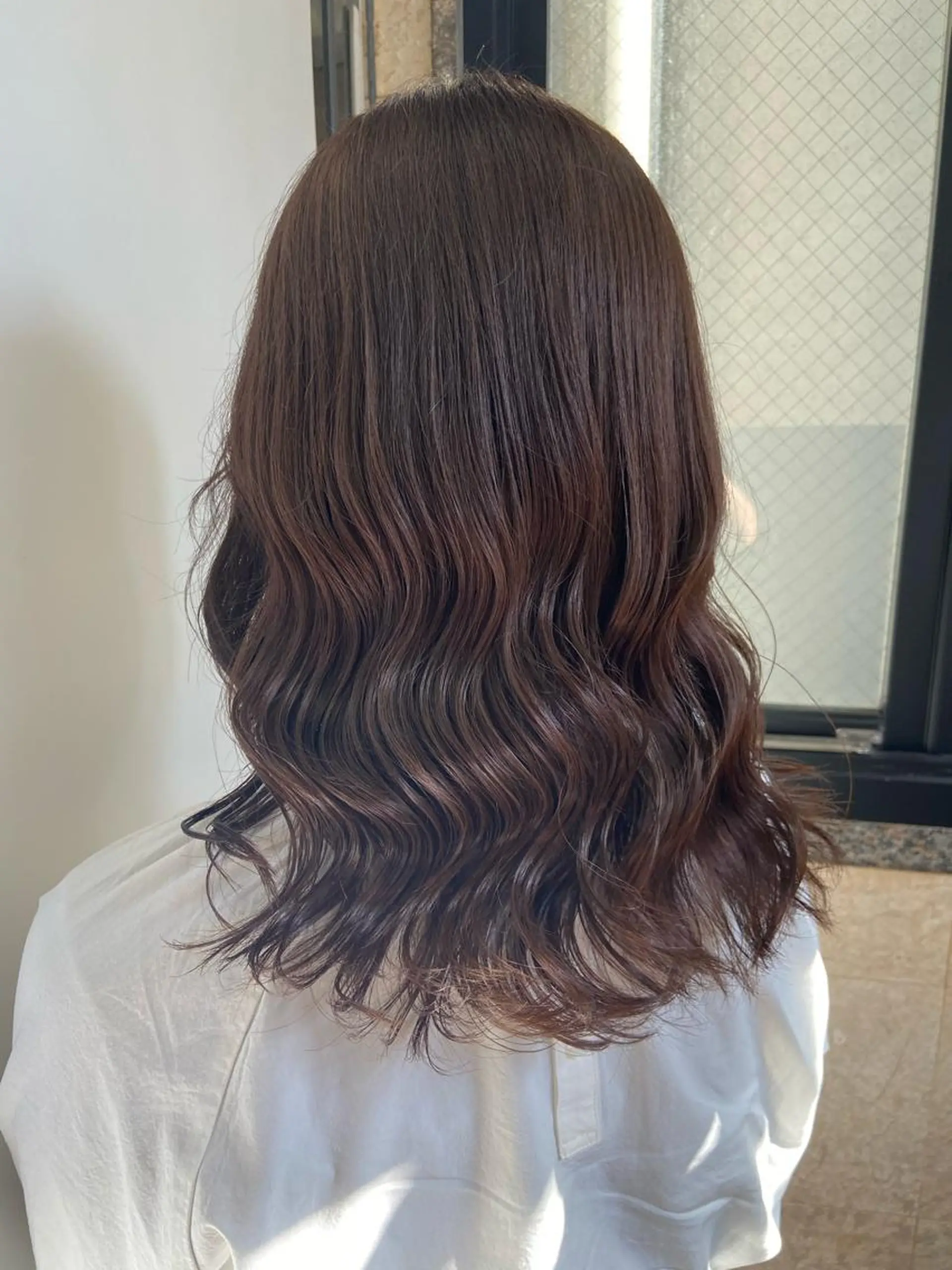 セミロング カラー 地毛風艶カラー🌿 喜多夏海のヘアスタイル