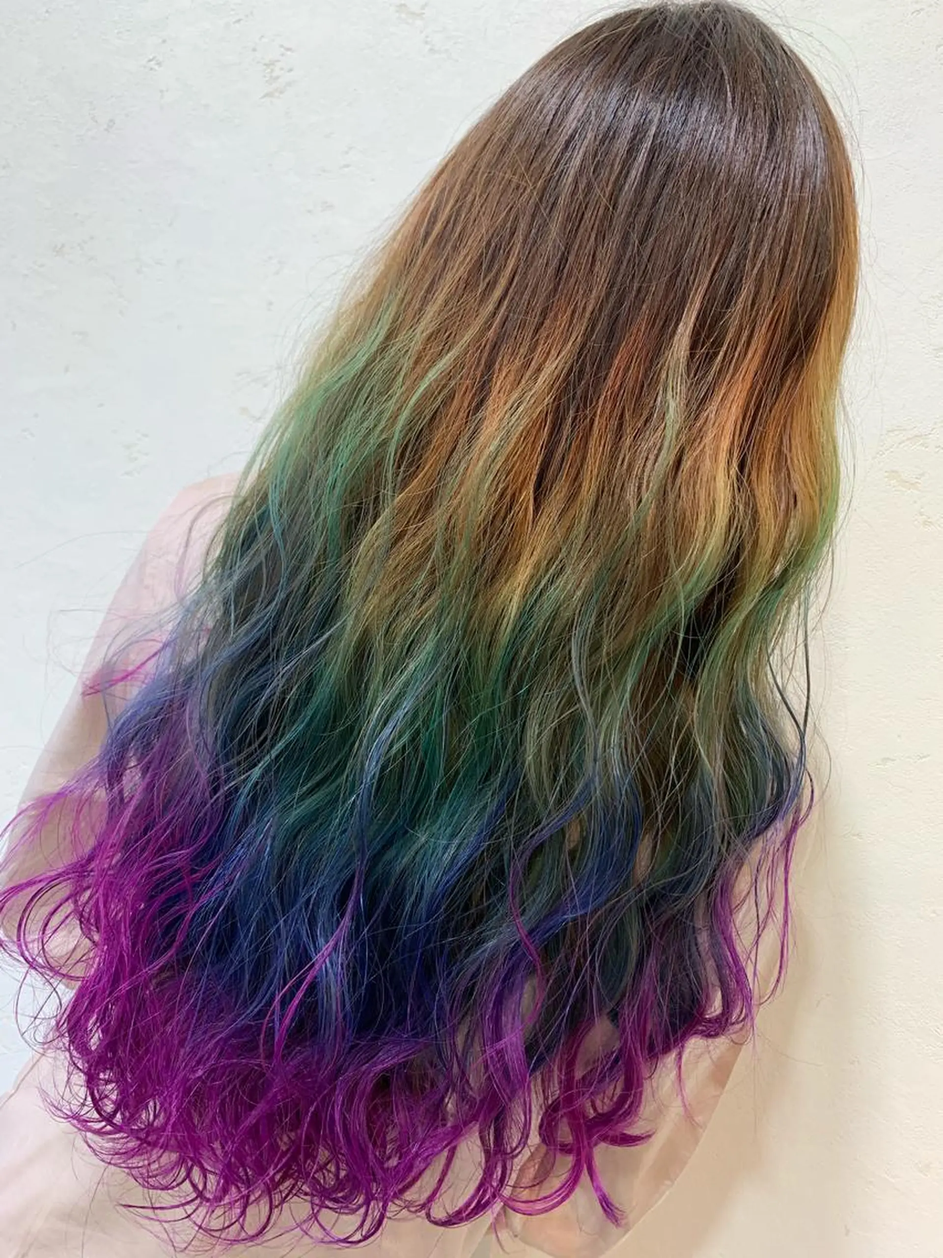 ロング カラー 天野 開のヘアスタイル