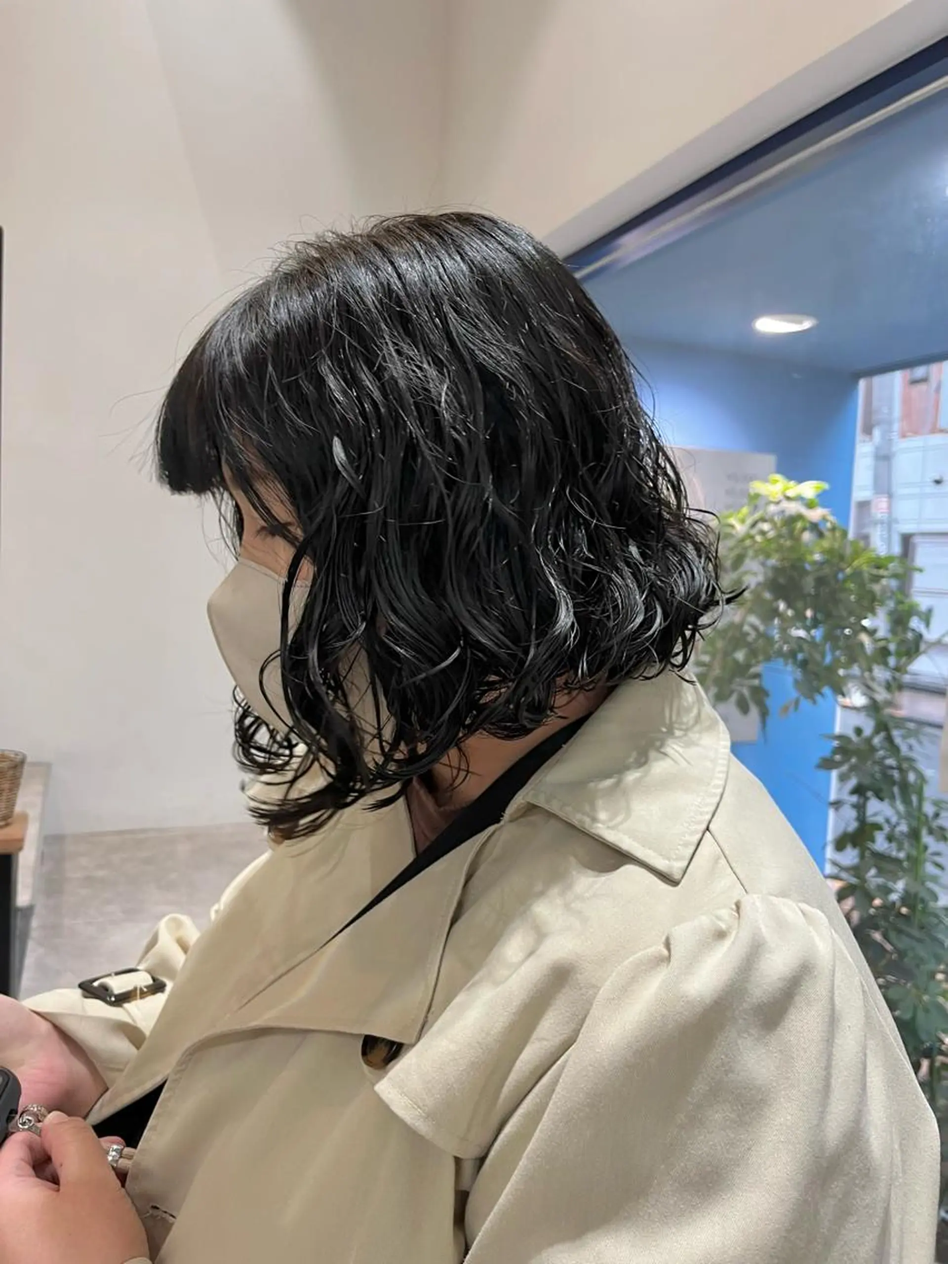 ミディアム カット パーマ 山本 佳奈のヘアスタイル