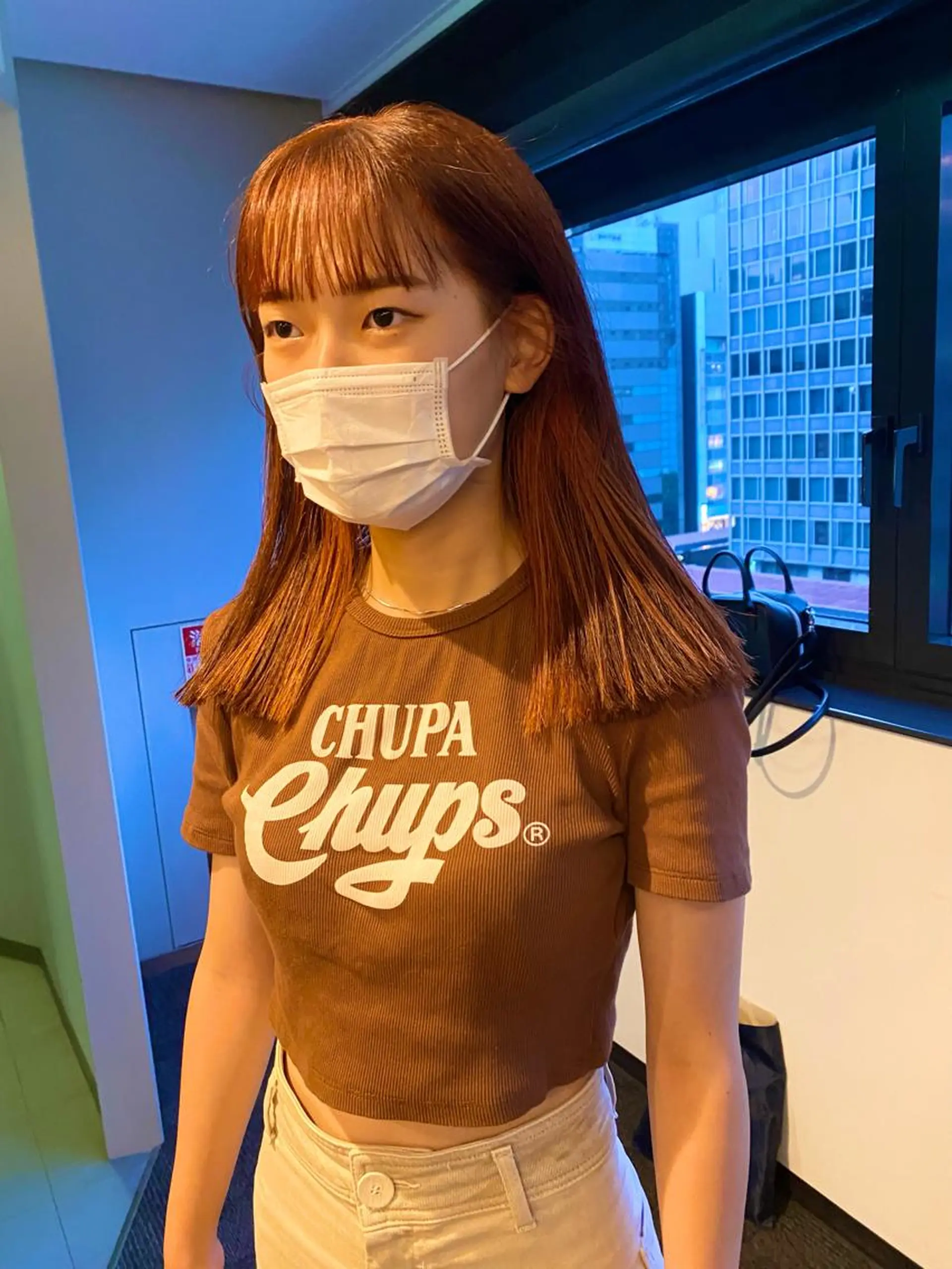 ミディアム 髪と音処　マトぺ所属・デザインカラー/ボブ ブリーチカラー/ユリのヘアスタイル