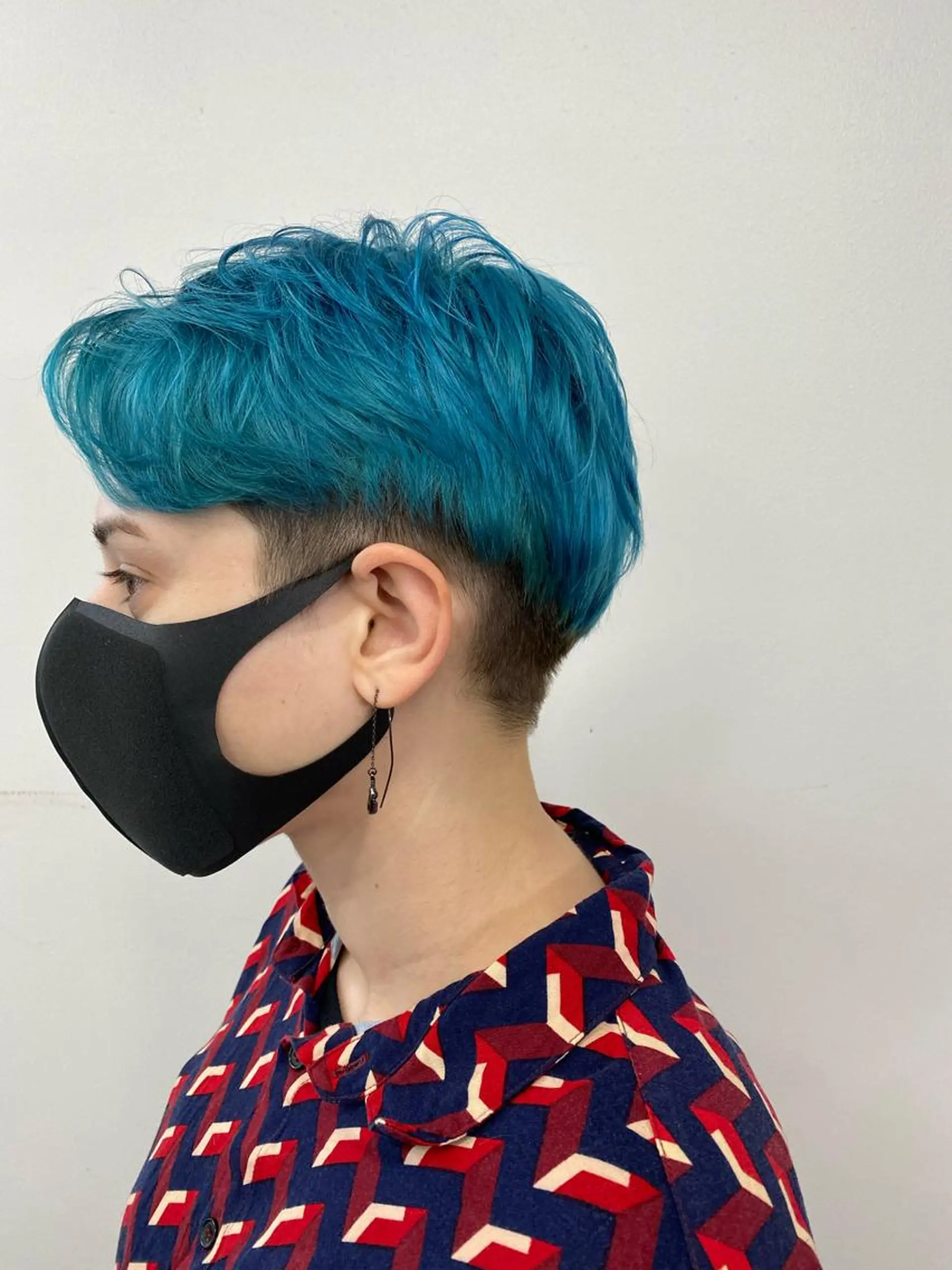 ショート カラー ブリーチ 最高峰ボブ/ 切りっぱなし/田野のヘアスタイル