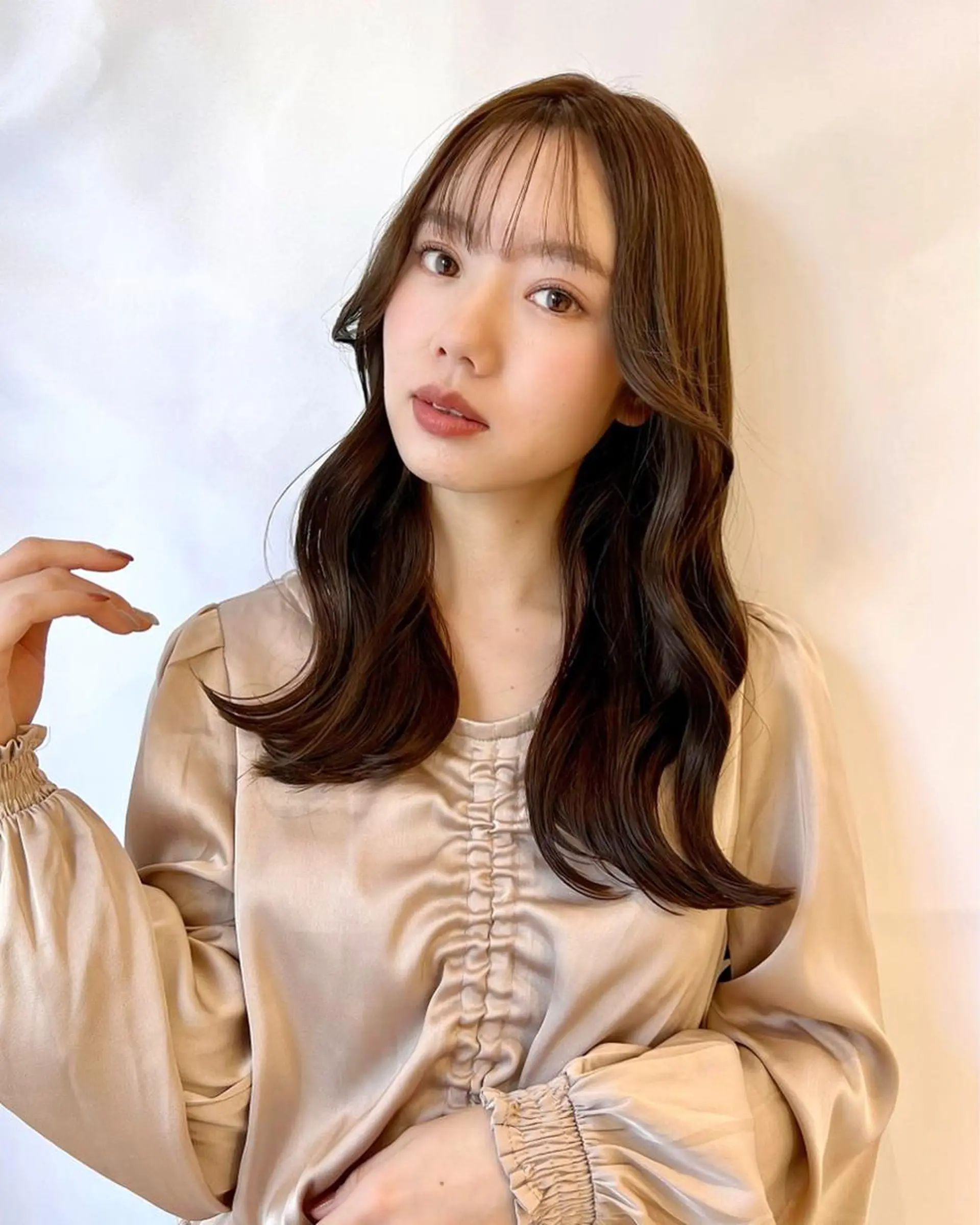 ロング カラー ヨシンモリ 韓国ヘア☁️ mitsukiのヘアスタイル
