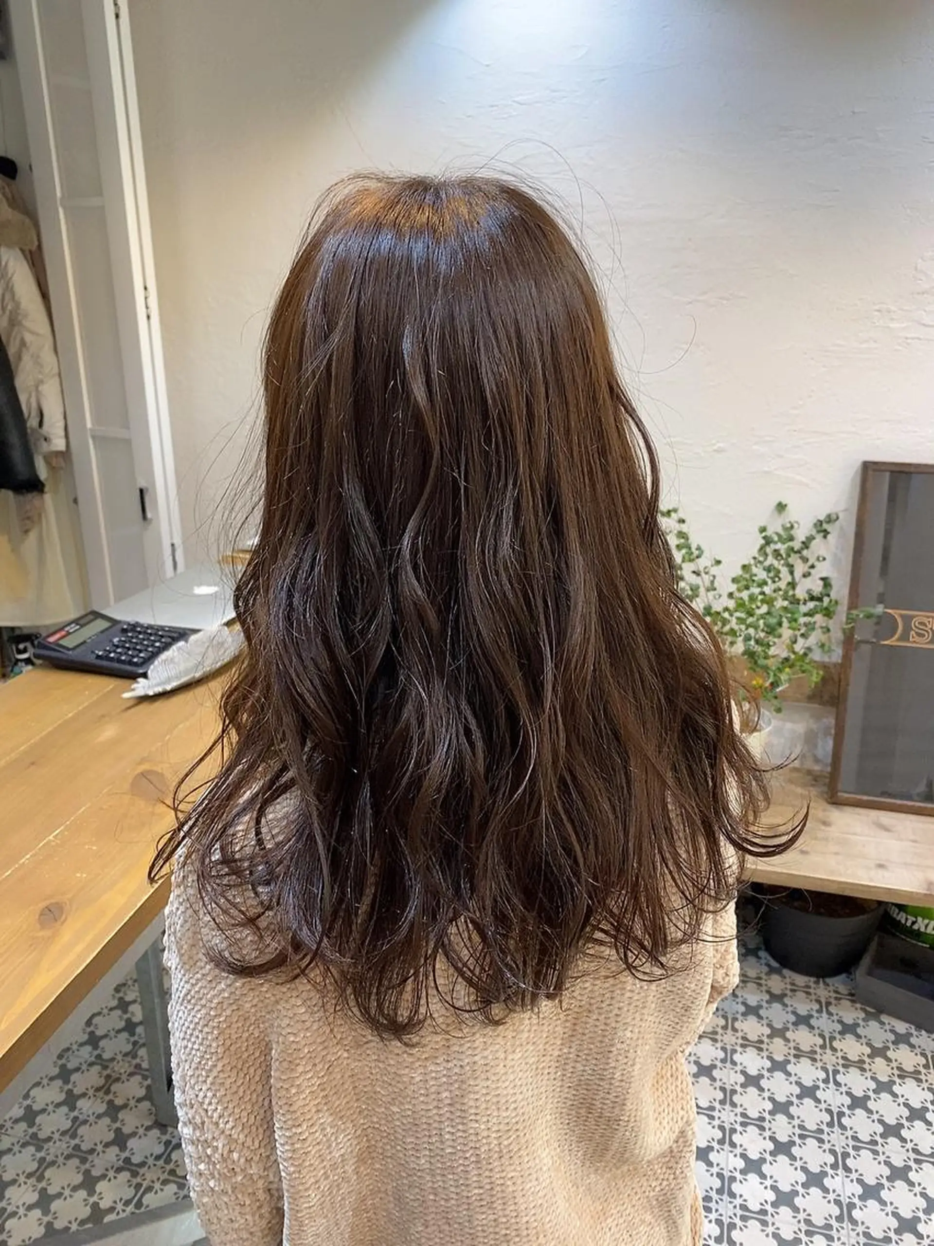 ロング カラー ベージュカラー ブリーチ モカベージュ ブリーチなしカラー 韓国ヘア☁️ mitsukiのヘアスタイル