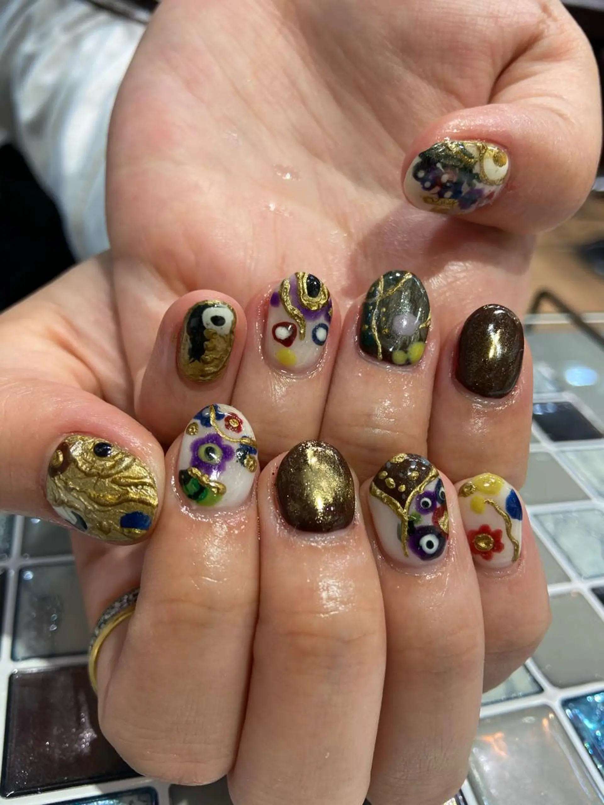 ネイル ハンドネイル 🧸プルエクステ❤︎ ネイルKAO🧸のヘアスタイル