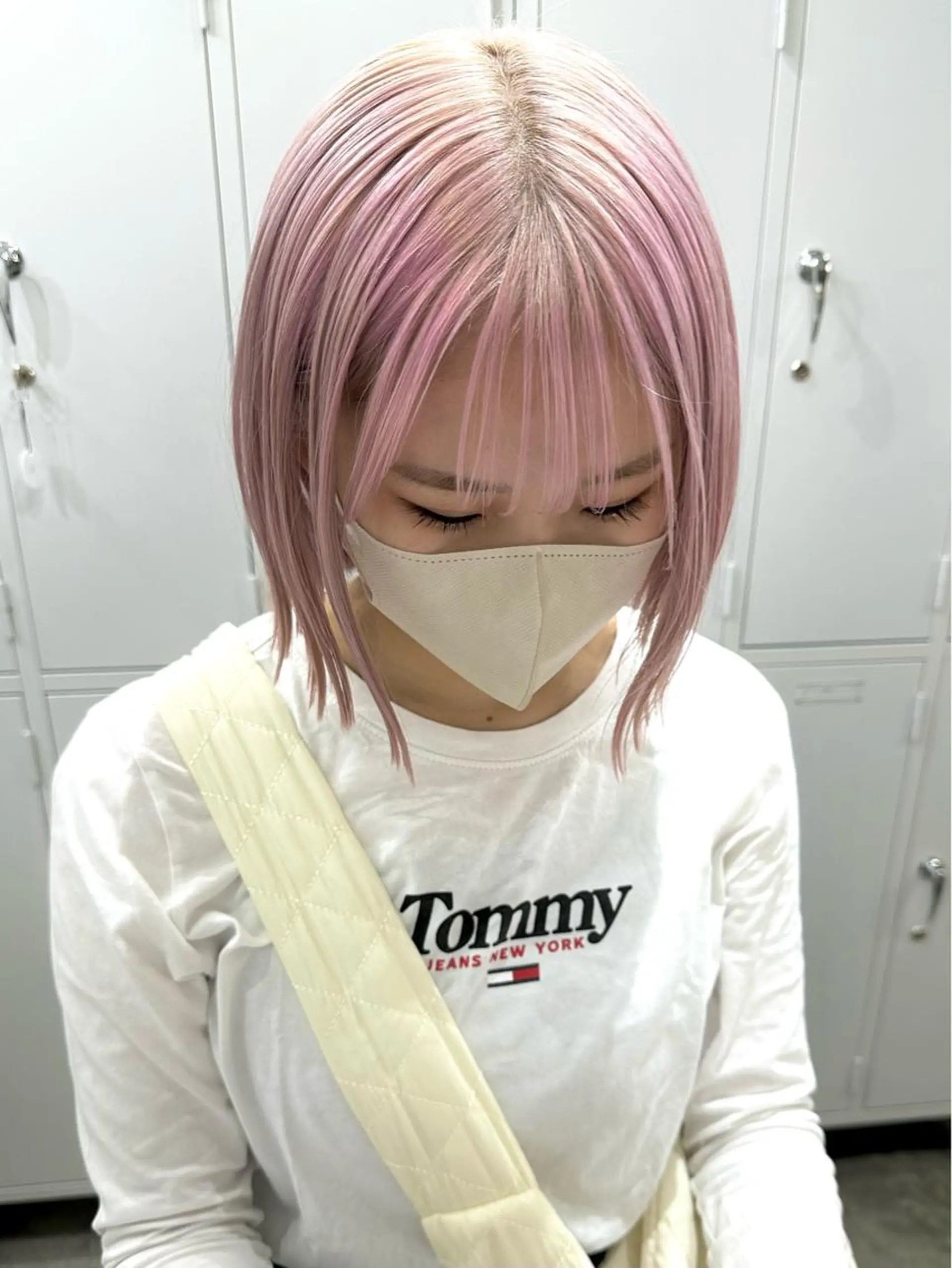 ミディアム カラー ヘアアレンジ ヘアカラー トリートメント ヘッドスパ ヘアセット kai .のヘアスタイル