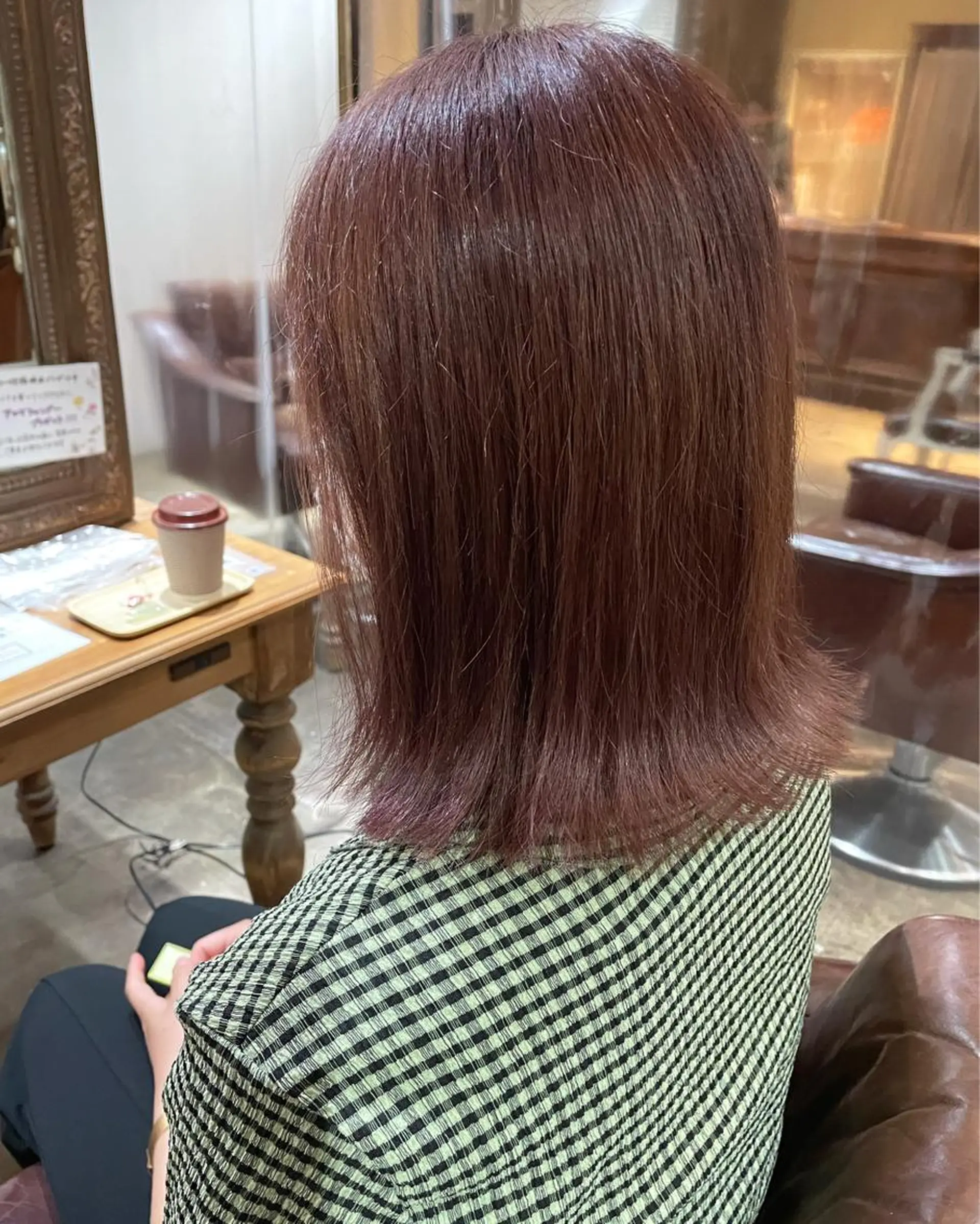 ミディアム ピンクラベンダー sherry【シェリー】所属・miho 大国町 柔らかハイトーン💛のヘアスタイル