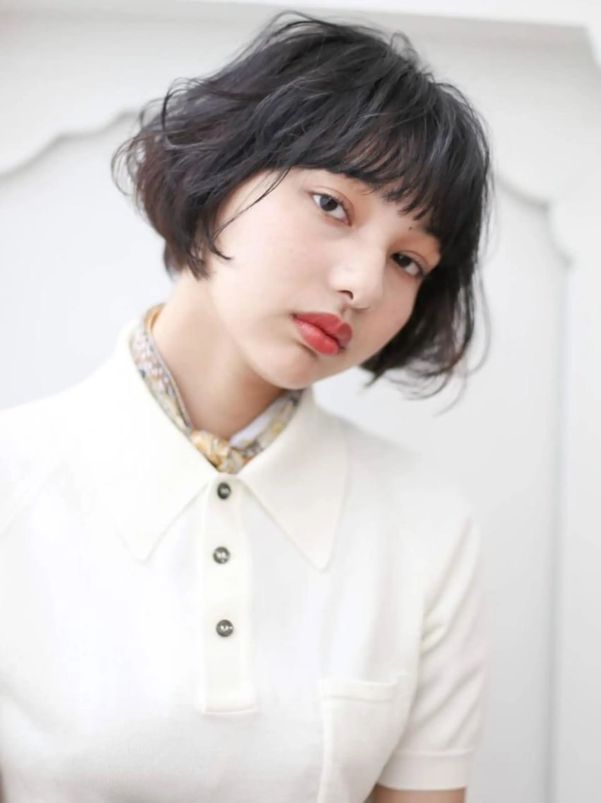 ショート 艶カラー/フェイス レイヤー/たむのヘアスタイル