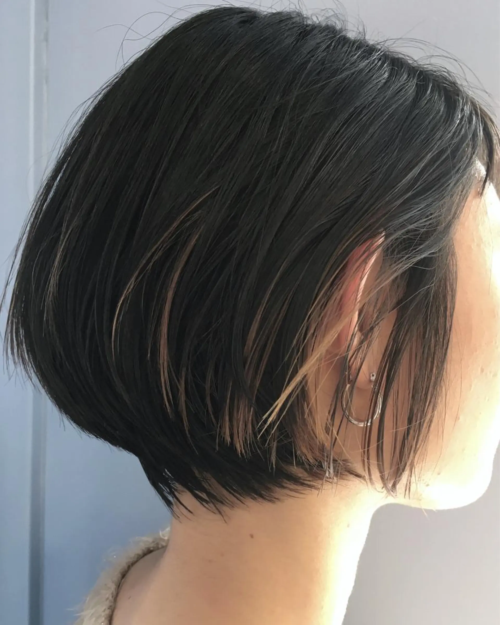 ショート カラー ハイライトカラー ボブ ハイライト 山口 悟のヘアスタイル