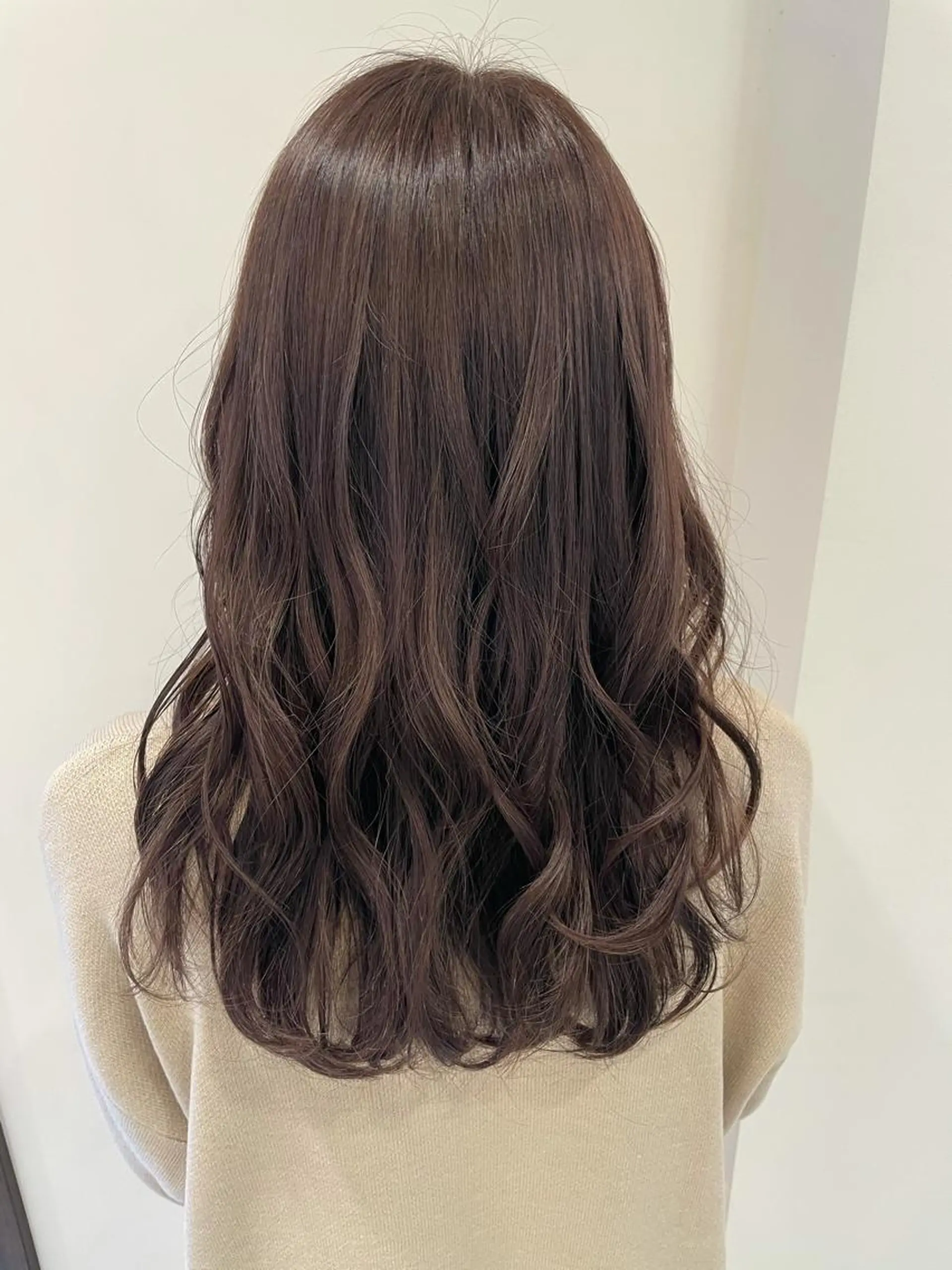 ロング チョコレートブラウン ハイライト トリートメント 韓国風ヘア♡ runaのヘアスタイル