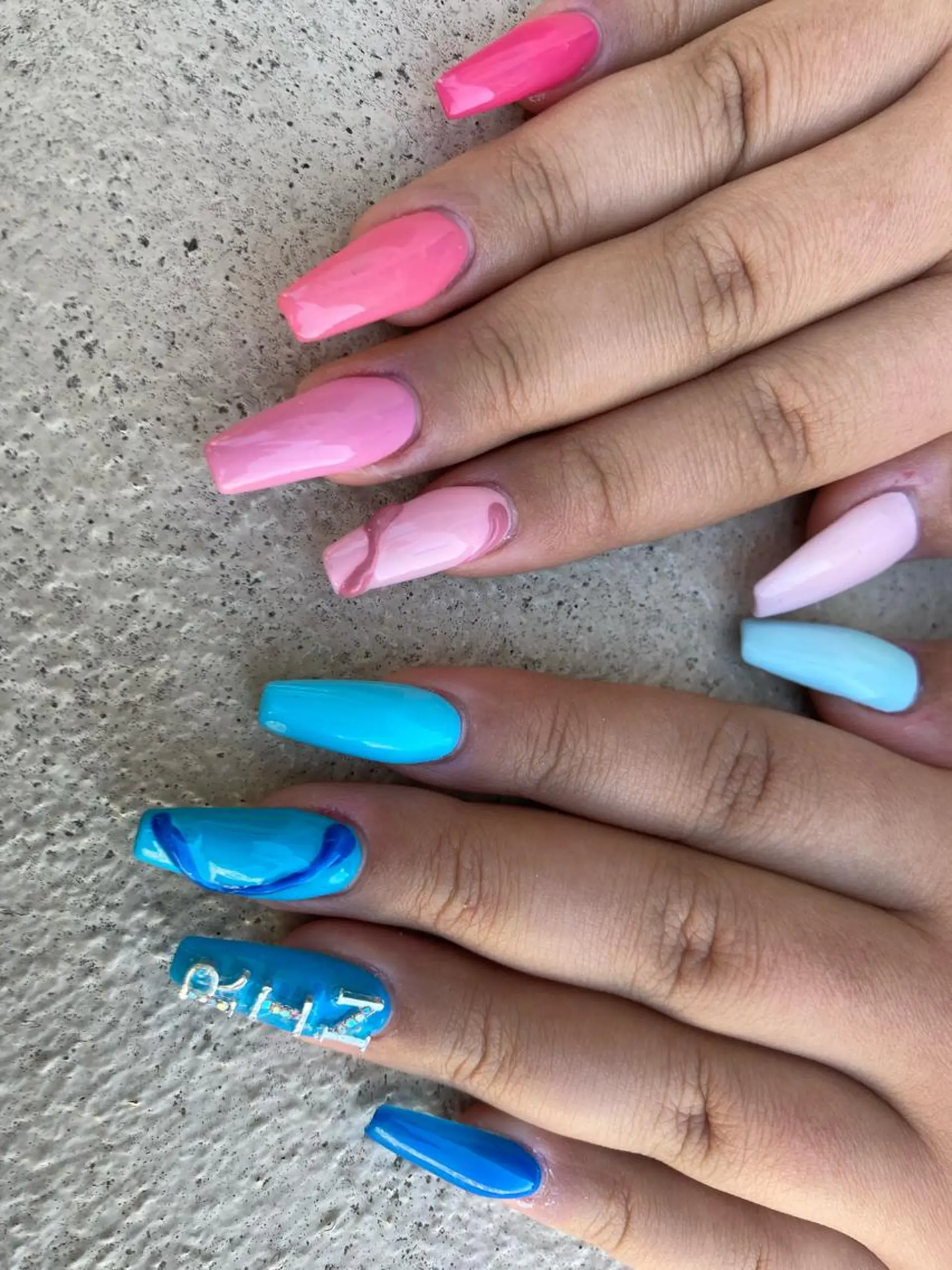 ロング ネイル ハンドネイル ✴︎ Delightのネイルデザイン