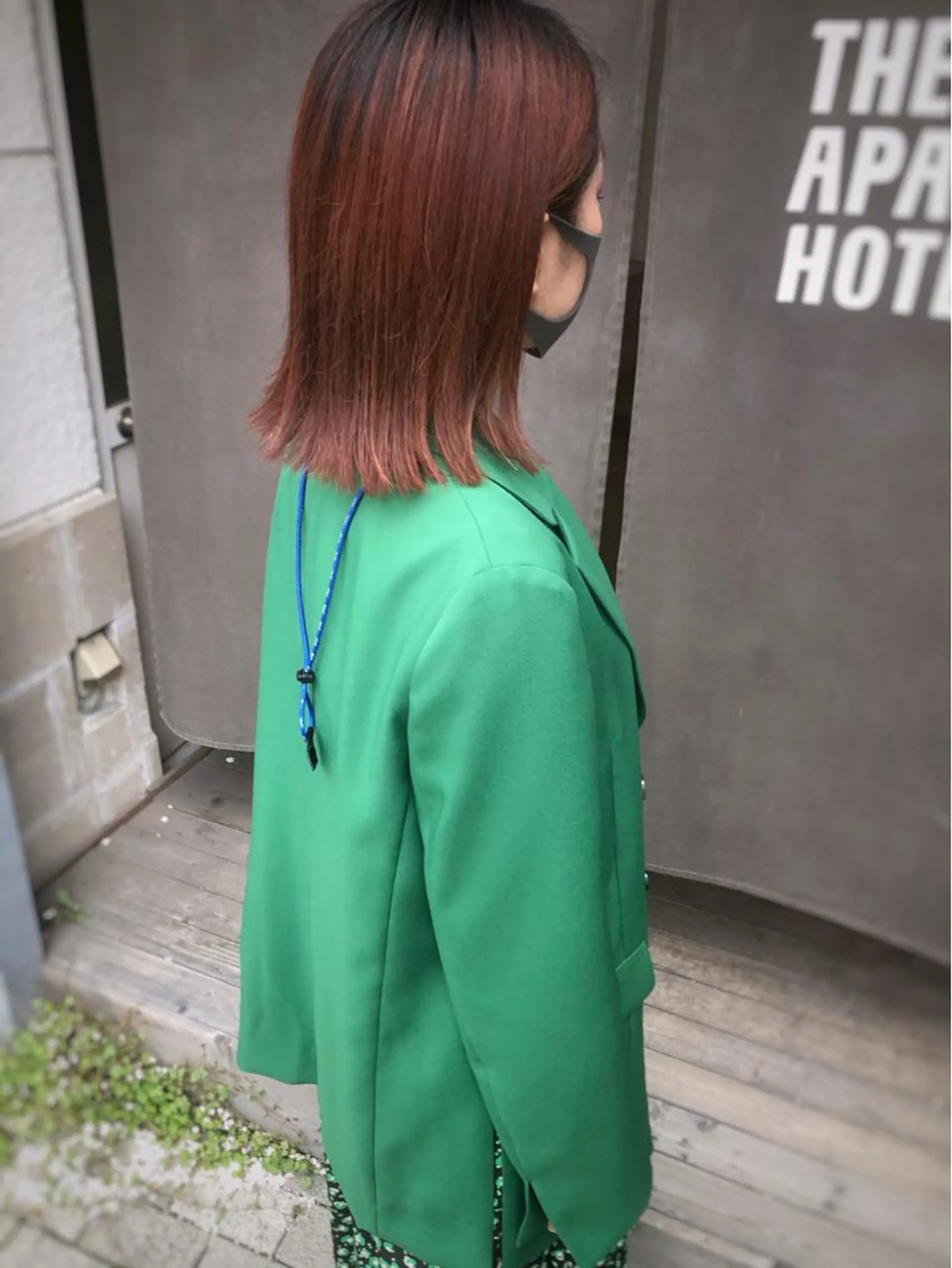 ミディアム カラー バレイヤージュ ブリーチ ケアブリーチ ピンクカラー レイヤーカット 山本 芳喜のヘアスタイル