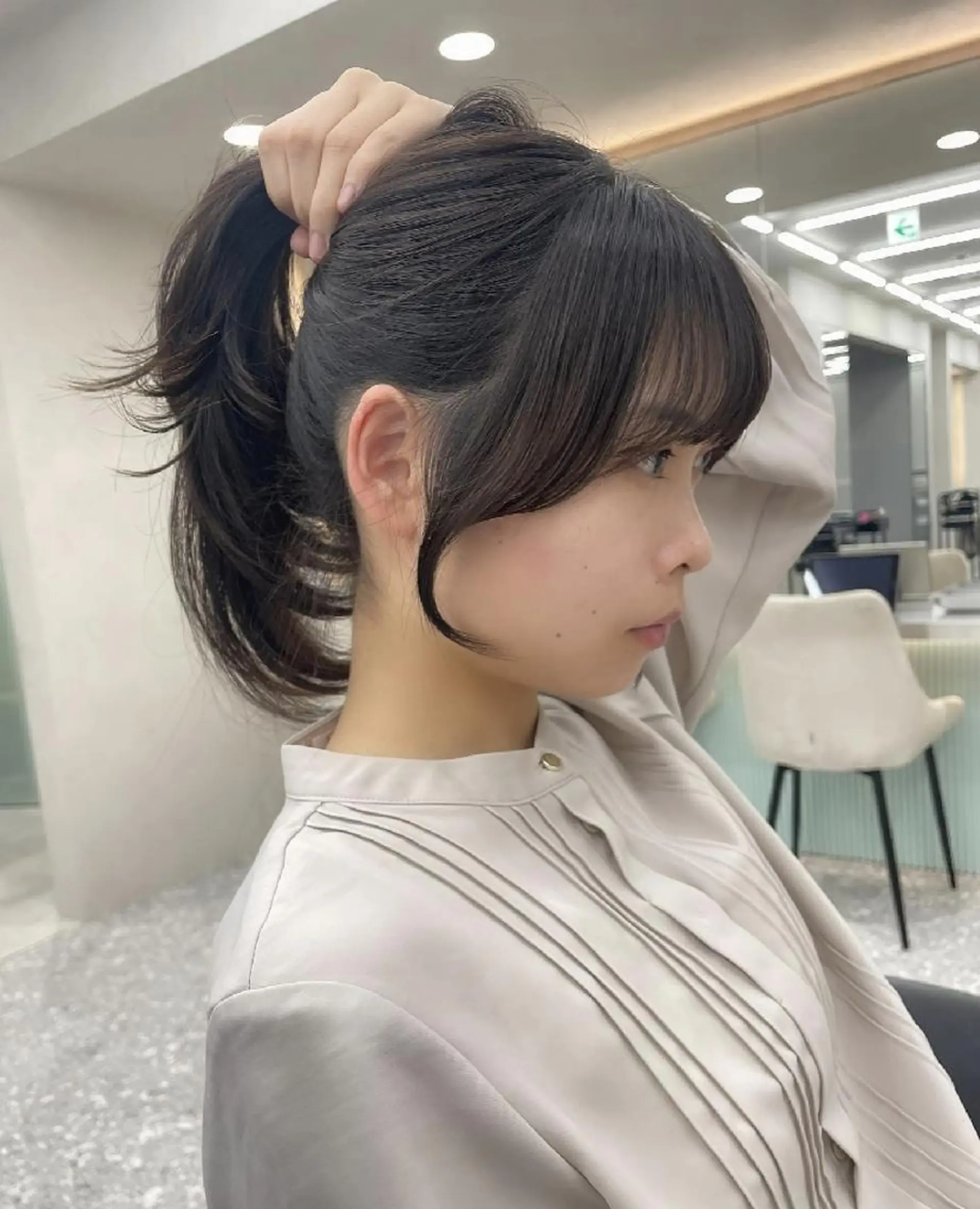 ロング パーマ カラー 韓国風ヘア チャンモリパーマ 『タケル』が叶える✨ 熊本🥇モテ美髪ヘアのヘアスタイル