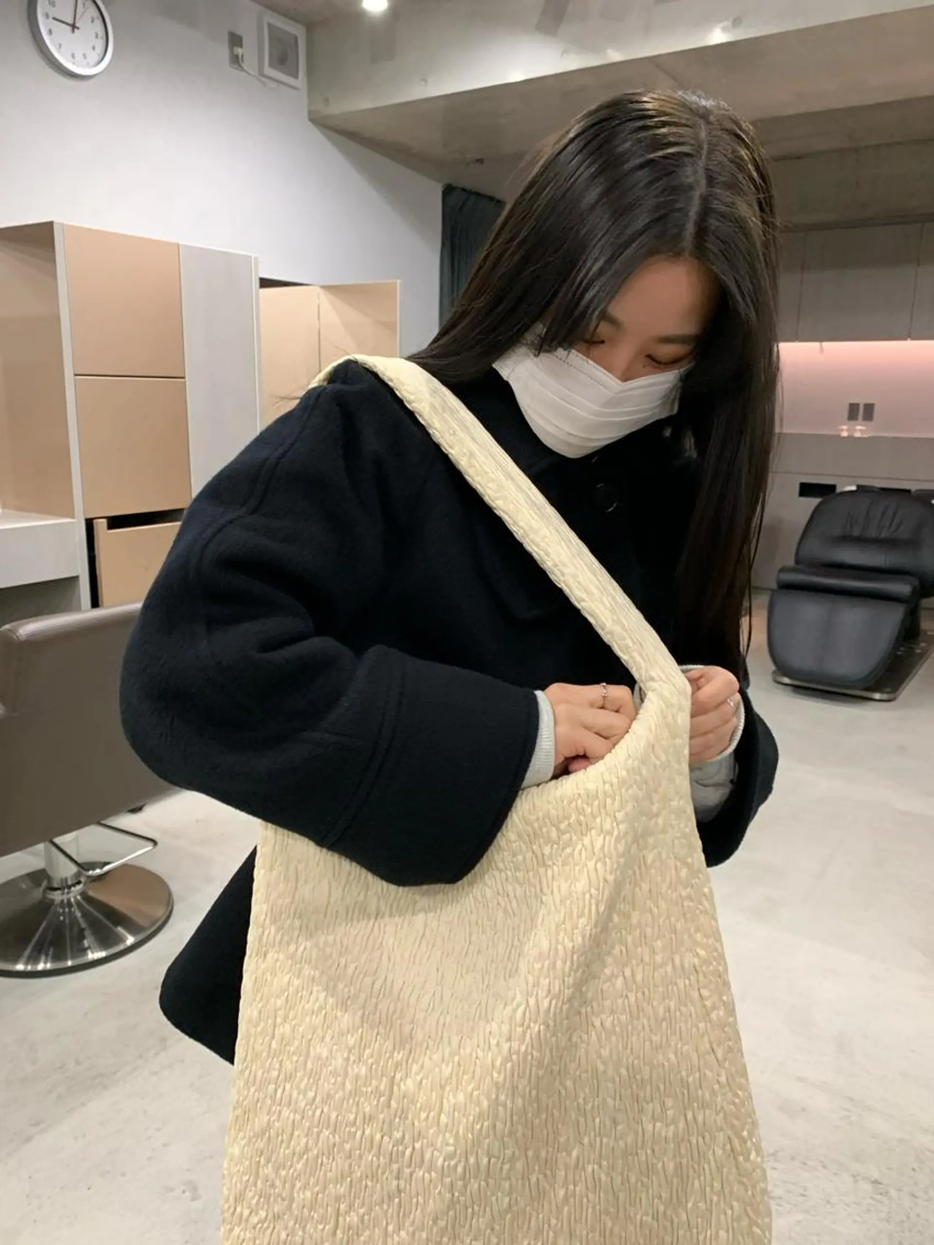 カラー ボブパーマコテ巻き風 パーマNo1深江秀平のヘアスタイル