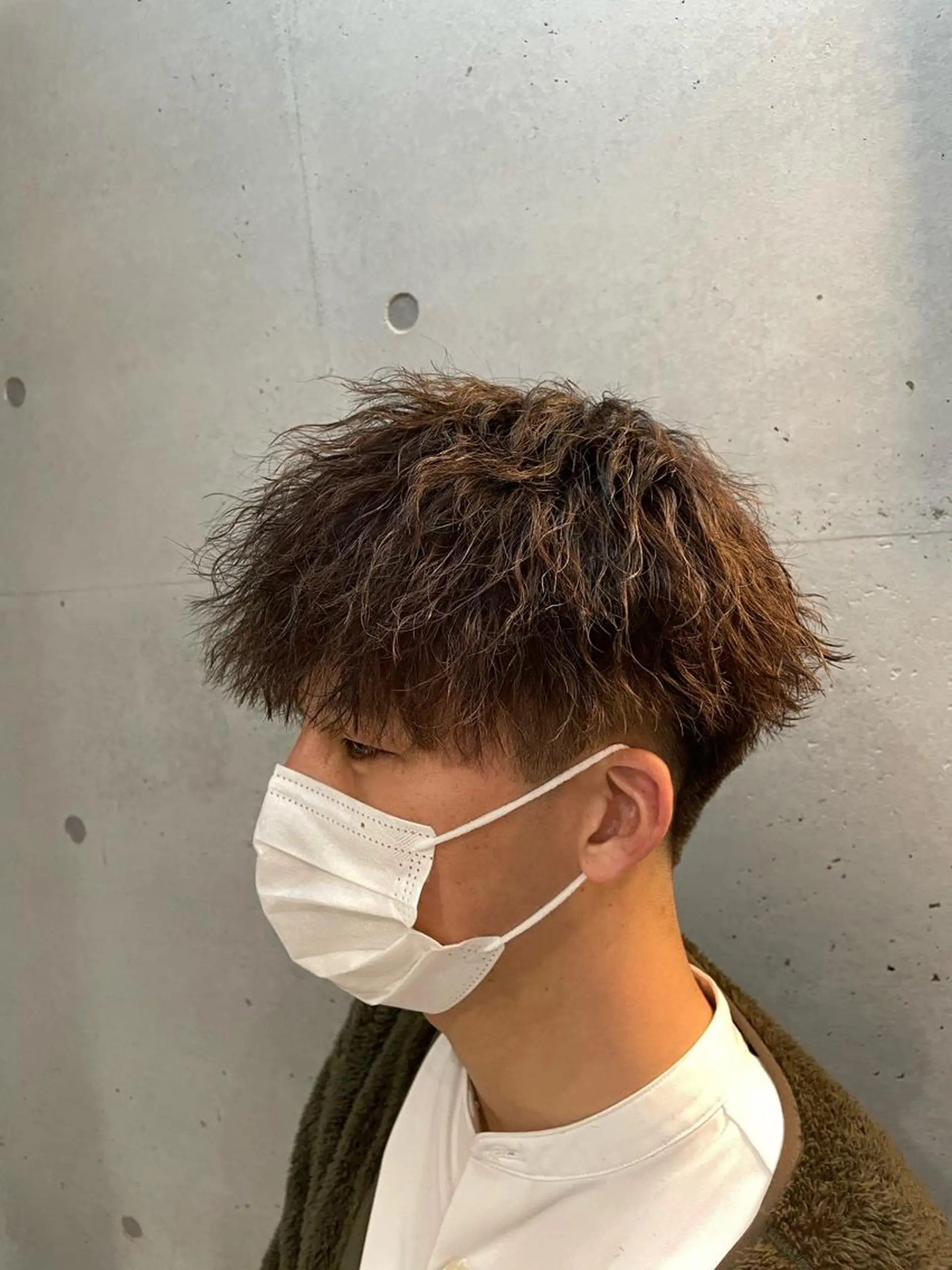 ショート カラー パーマ メンズ メンズパーマ ツイストスパイラルパーマ スパイラルパーマ 🔥メンズ超特化🔥 青木海斗のヘアスタイル