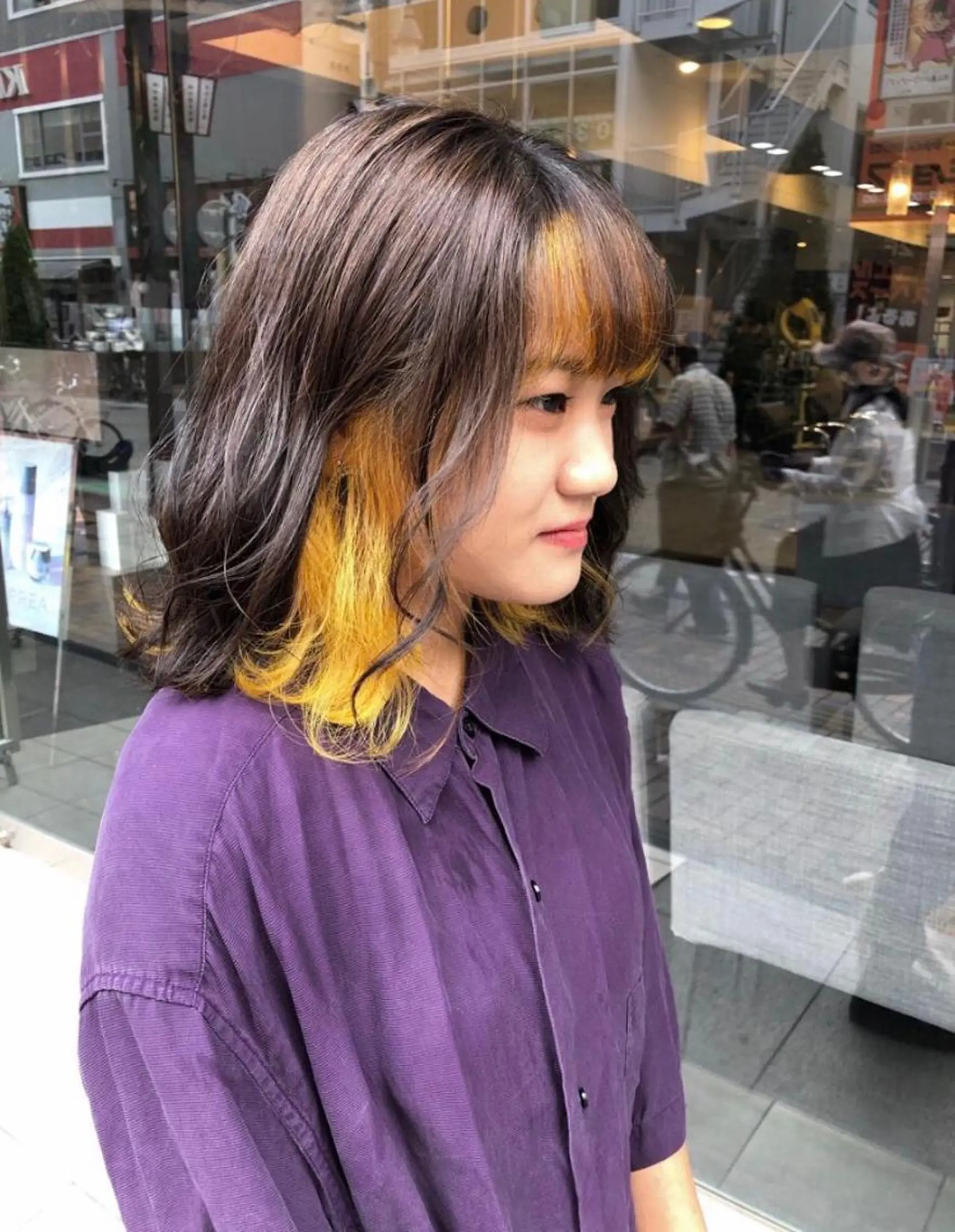 ミディアム カラー インナーカラー Kimura Miyukiのマツエク・マツパデザイン