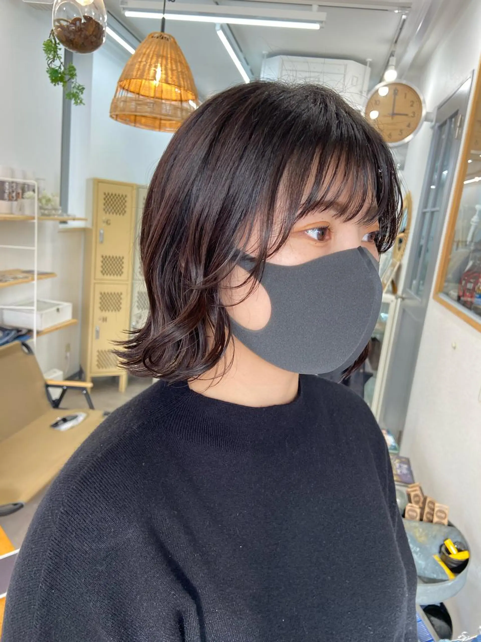 ミディアム 切りっぱなしボブ ボブ SUNC🍀大熊 花奈絵🍀のヘアスタイル