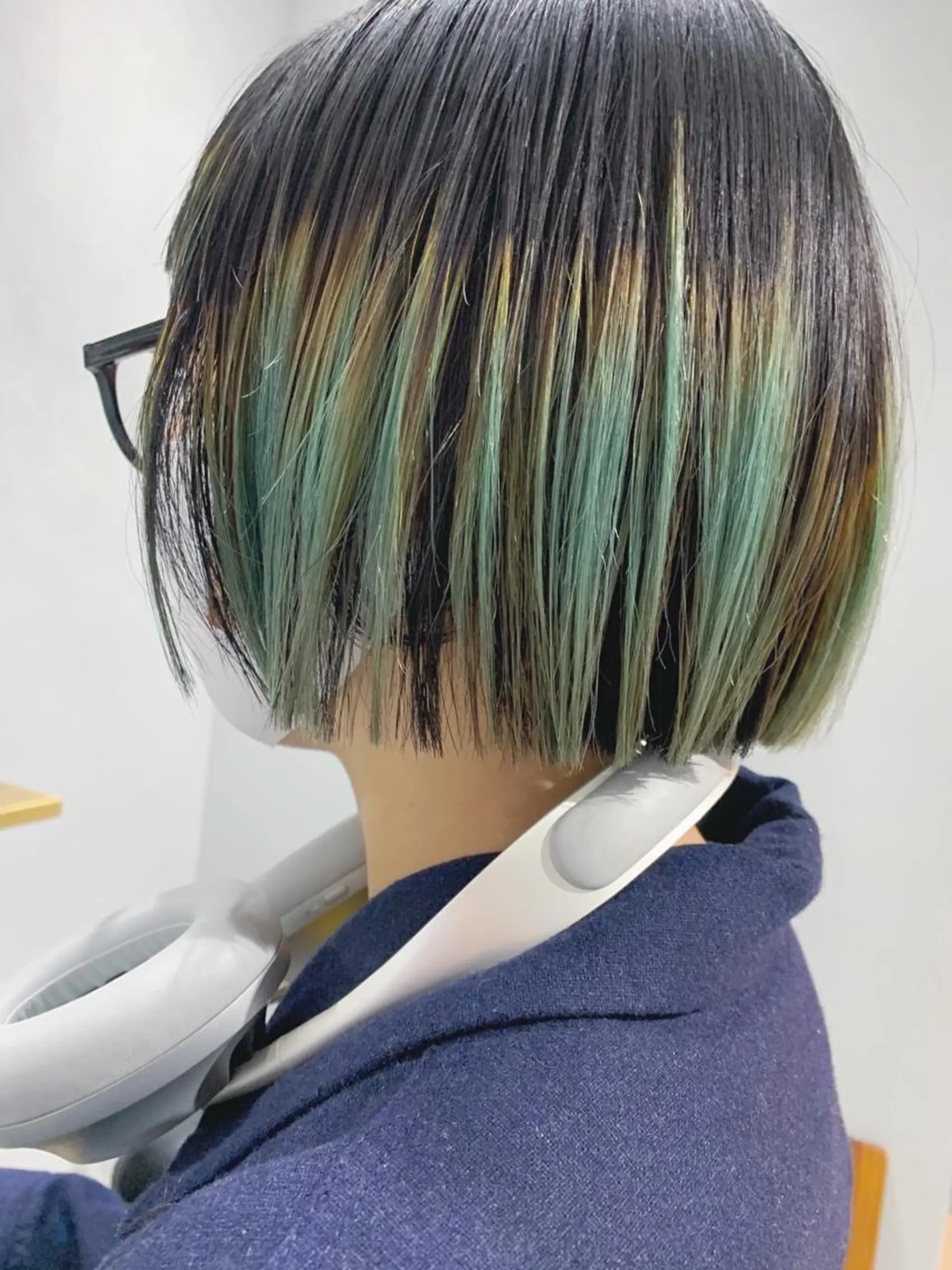 ショート カラー ボブパーマコテ巻き風 パーマNo1深江秀平のヘアスタイル