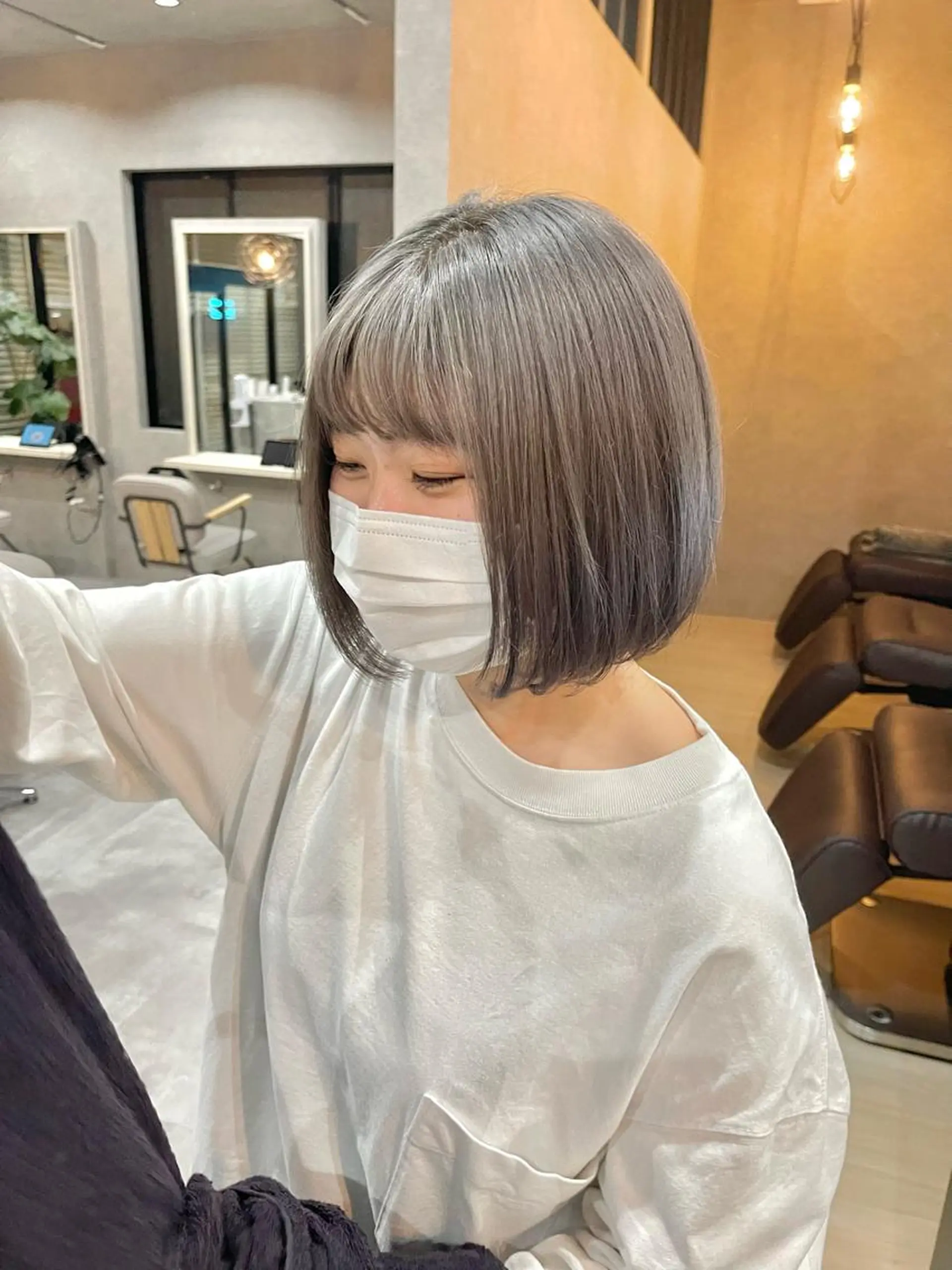 ショート カラー ヘアカラー トリートメント mood tatemachiのヘアスタイル