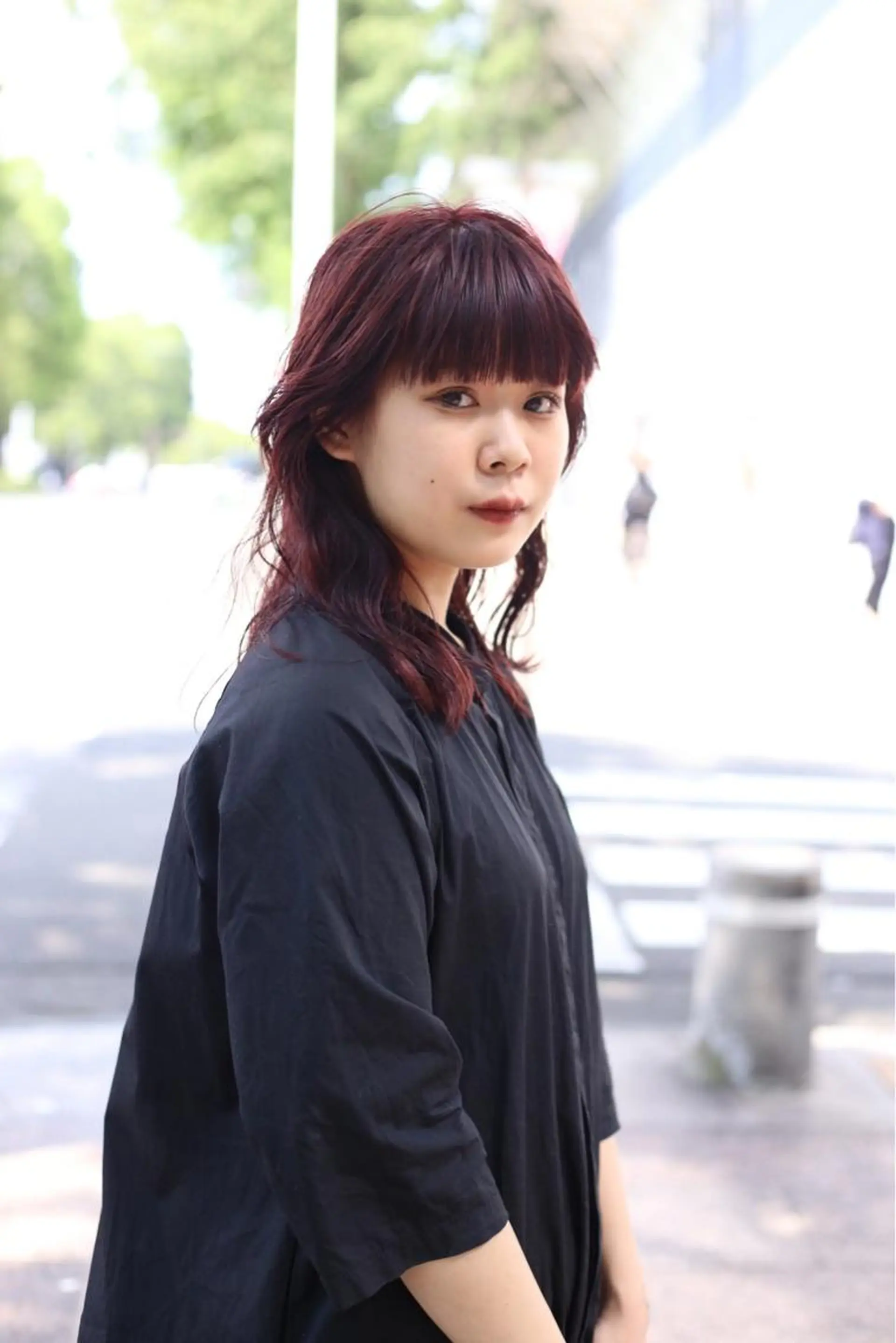 ロング カラー レッドカラー ウルフカット ハイトーン/レイヤー /ウルフ⭐️永田⭐️のヘアスタイル