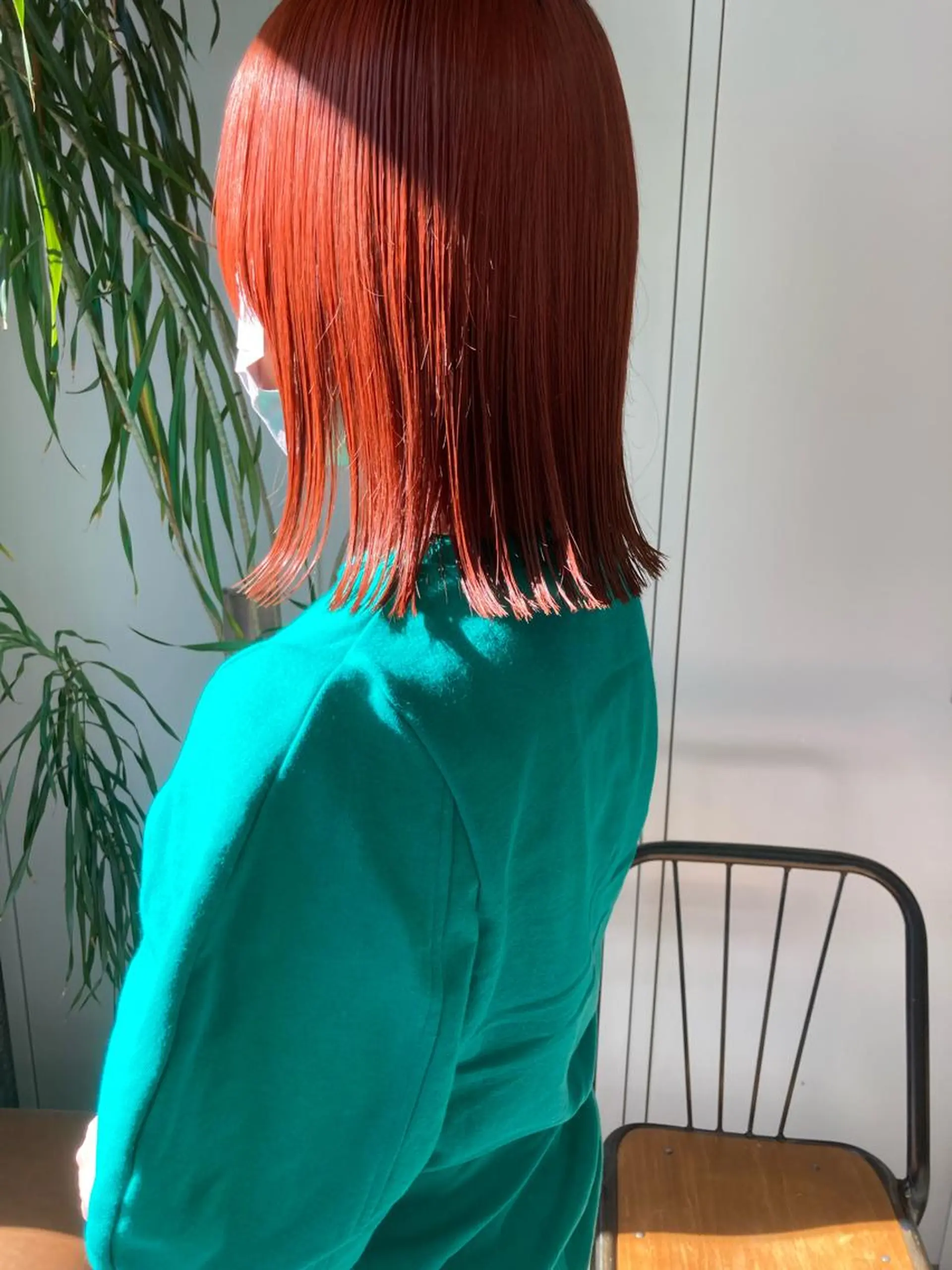 ミディアム カラー オレンジ 小木曽智美 /ボブ/ショートのヘアスタイル