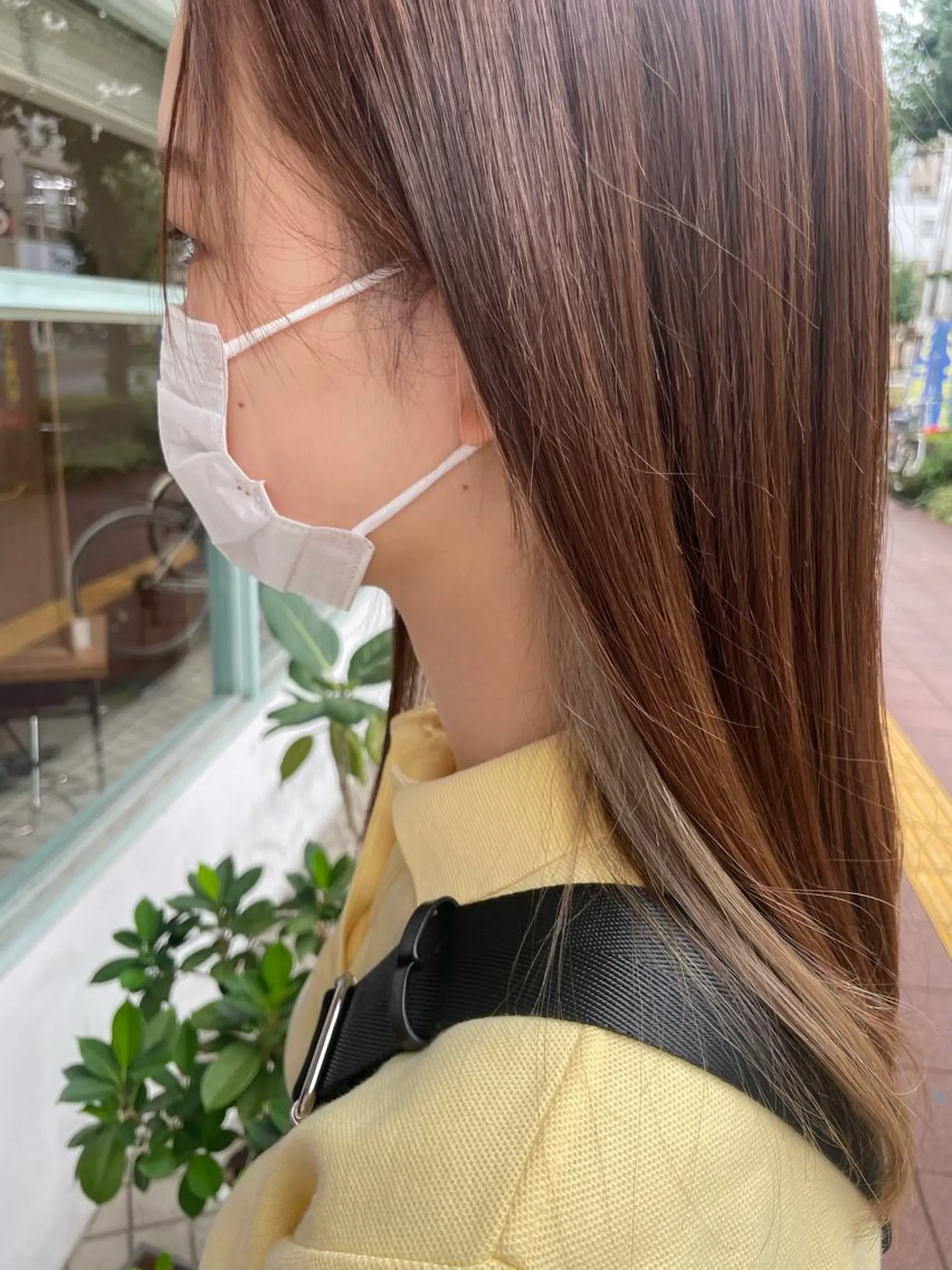 セミロング カラー いまじゅく あおいのヘアスタイル