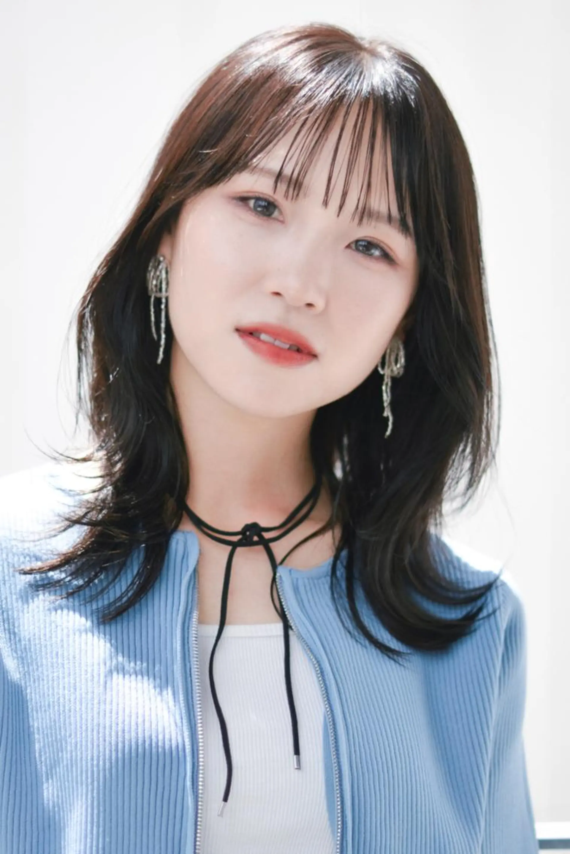 セミロング 韓国レイヤーカット✨ 縮毛矯正　原田 優作のヘアスタイル