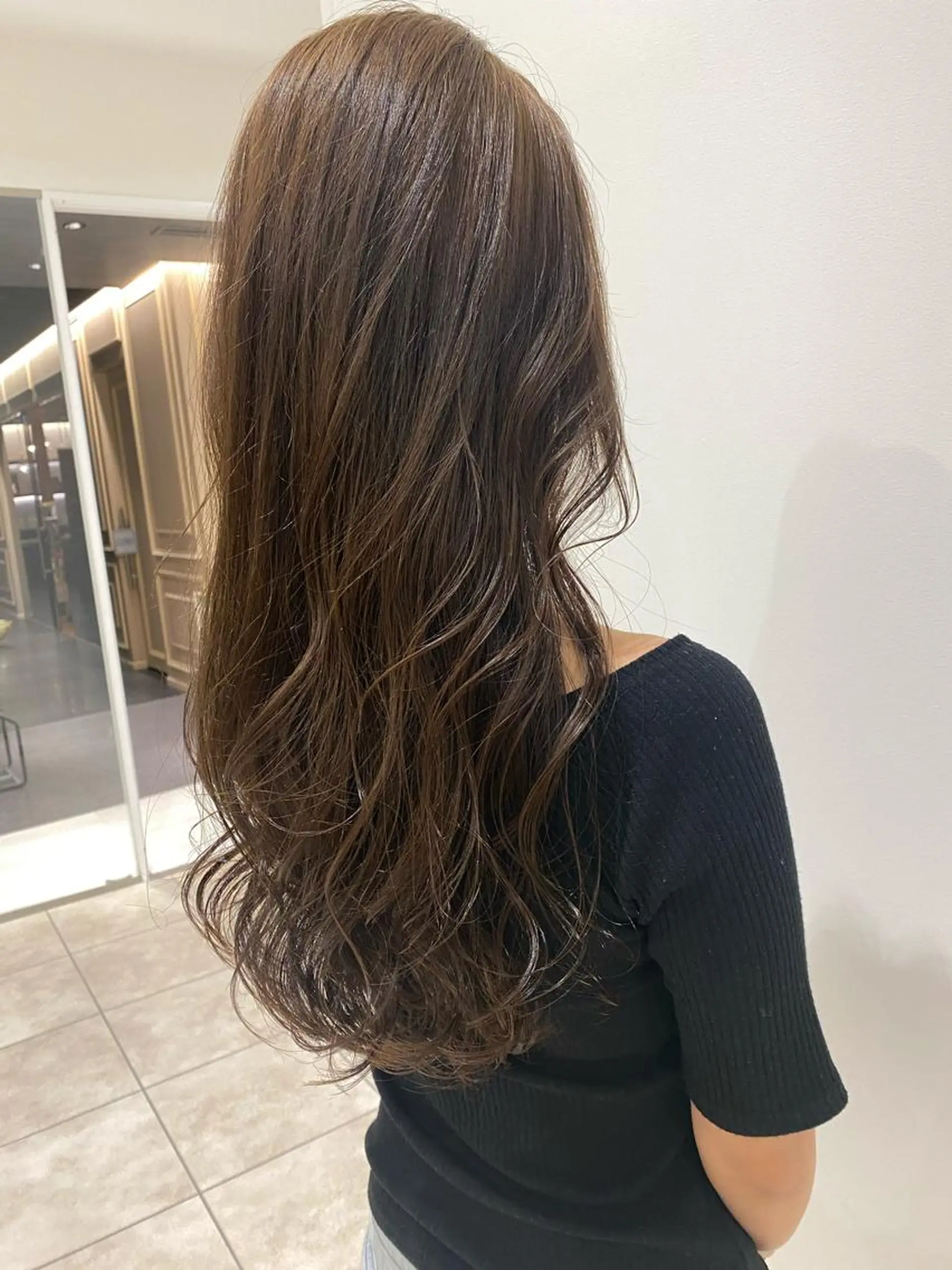 ロング カット ヘアカラー 巻ける縮毛矯正/艶 カラーchika🩵のヘアスタイル