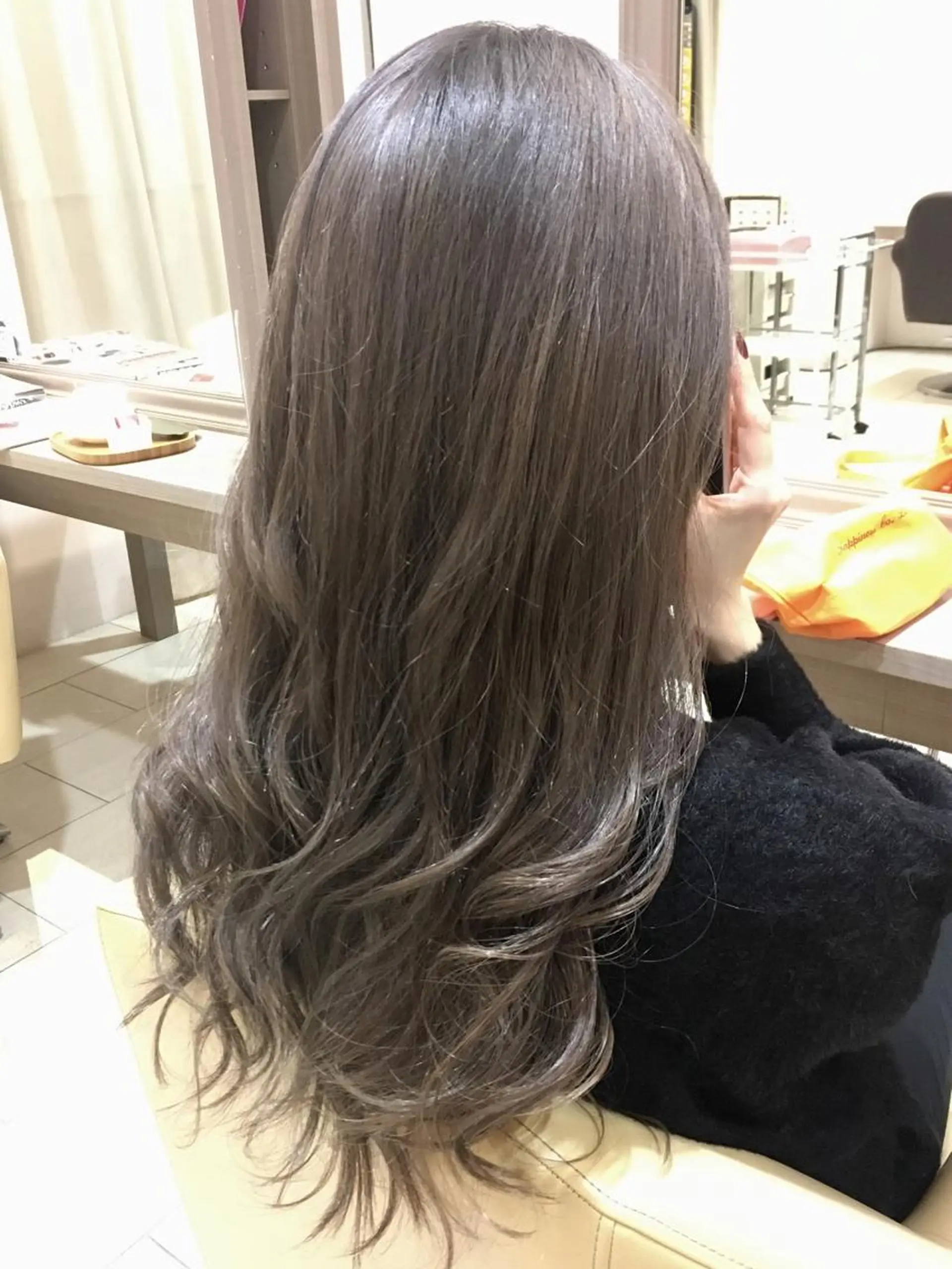 ロング カラー ダブルカラー 外国人風カラー 農添 杏のヘアスタイル