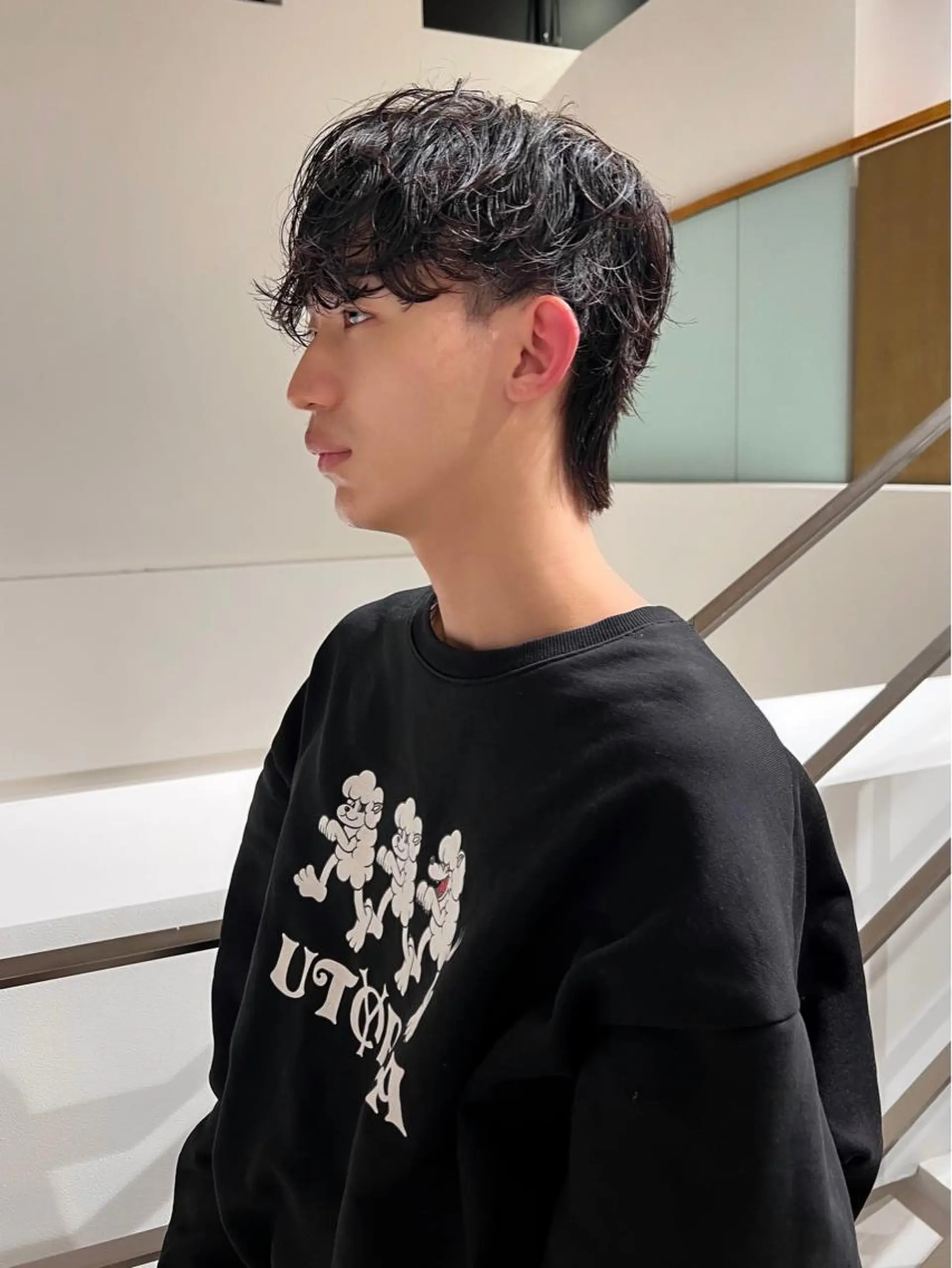 パーマ メンズ メンズパーマ カット パーマ Qin shaire salon 原宿verno店所属・【センターパート】 ETO／江藤翼の眉毛・アイブロウイメージ