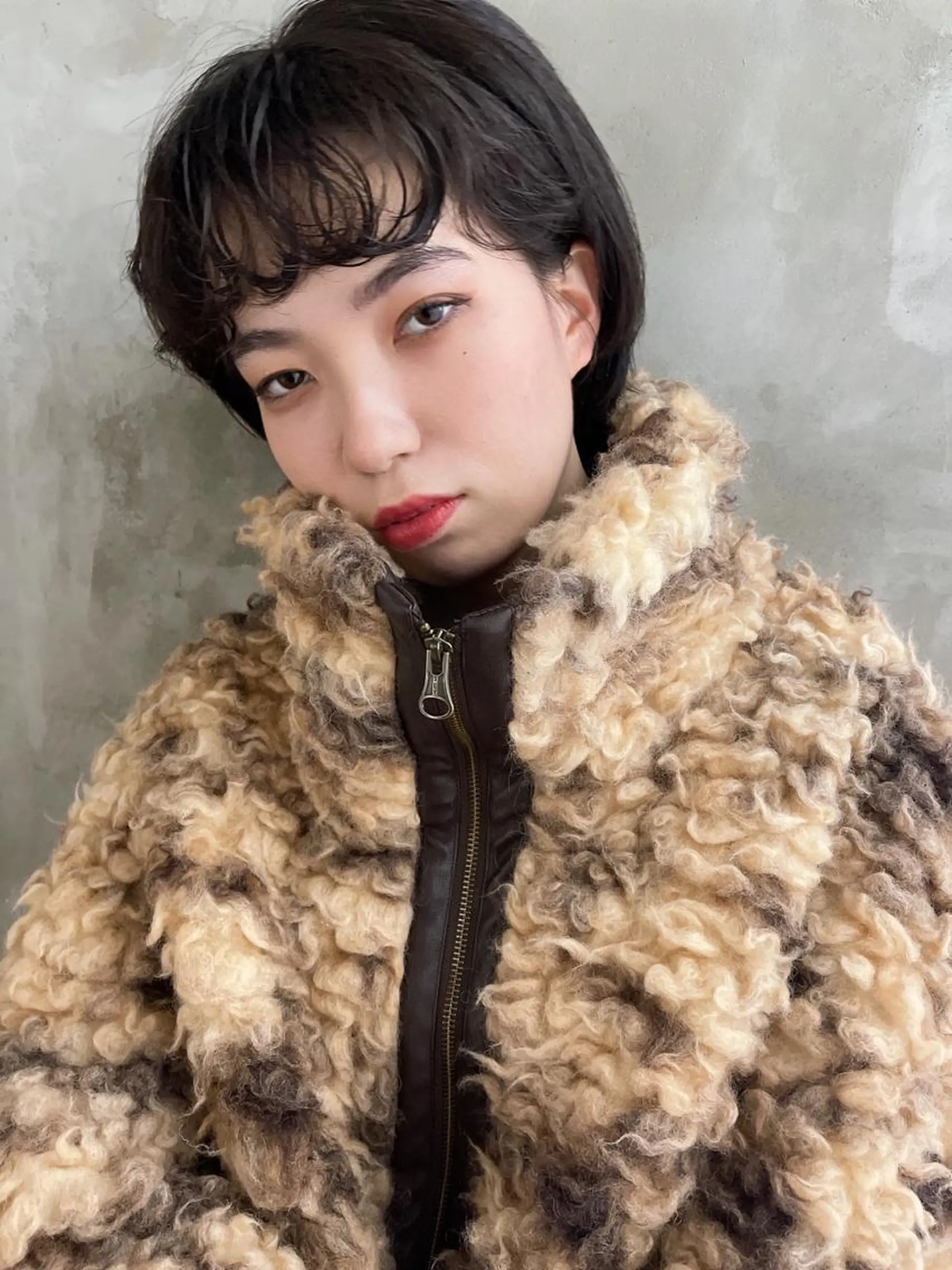 ショート 顔まわりレイヤー/ bob及川亜沙美のヘアスタイル