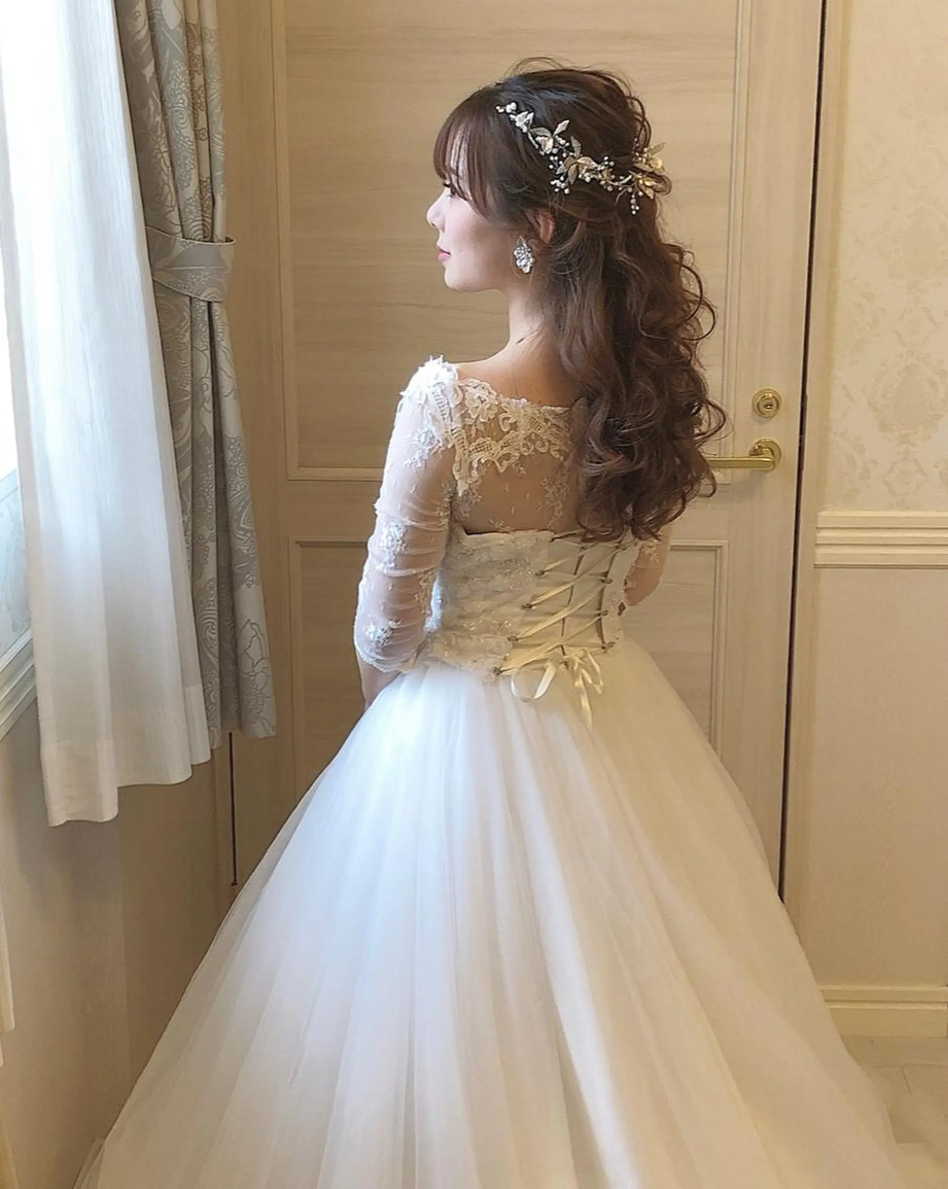 ロング ヘアアレンジ 結婚式・ブライダル autre所属・大久保 ひでなりのヘアスタイル