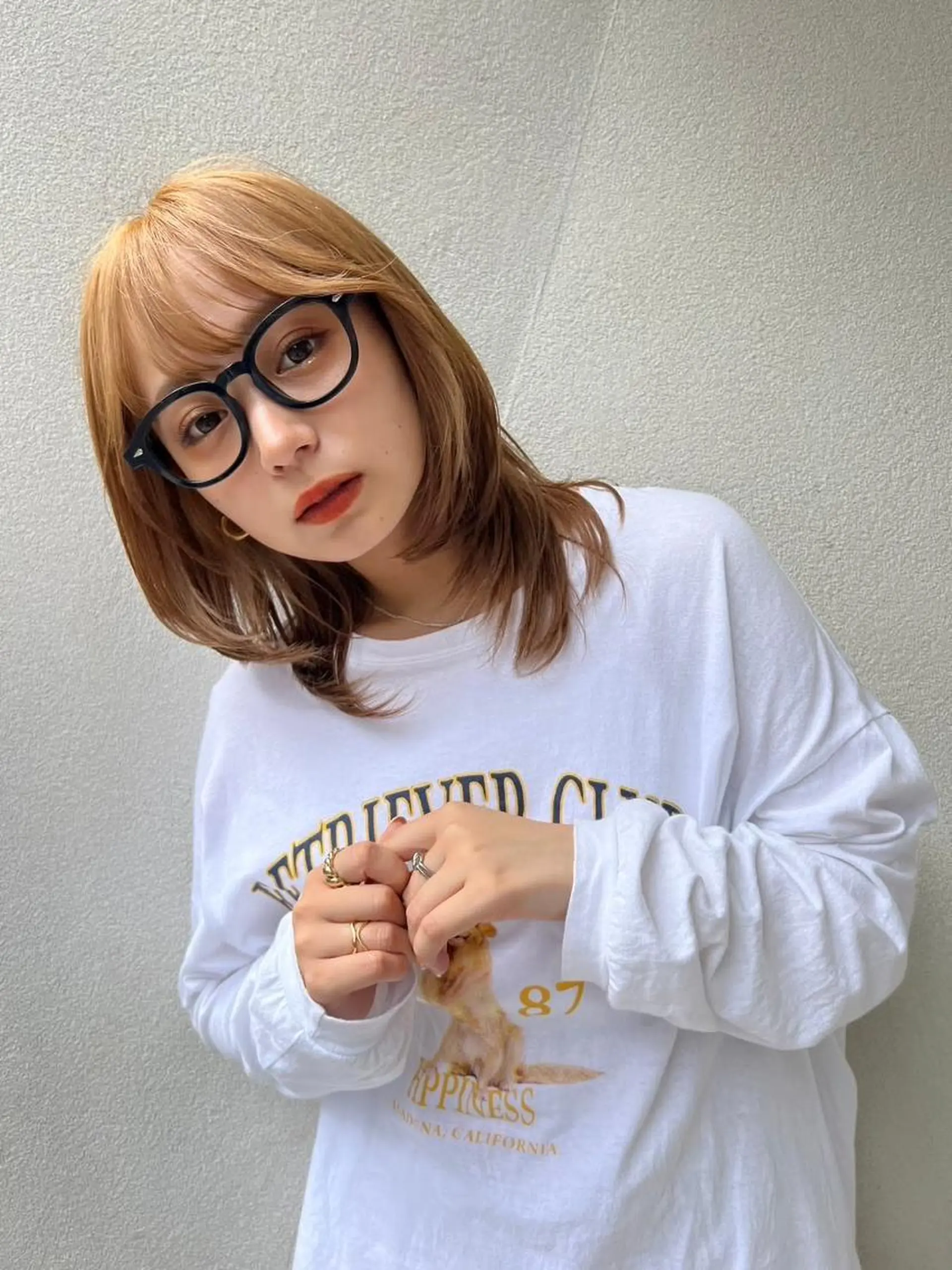 ロング カット ヘアカラー トリートメント ヘアセット 低ダメージカラー Yoshidaのヘアスタイル