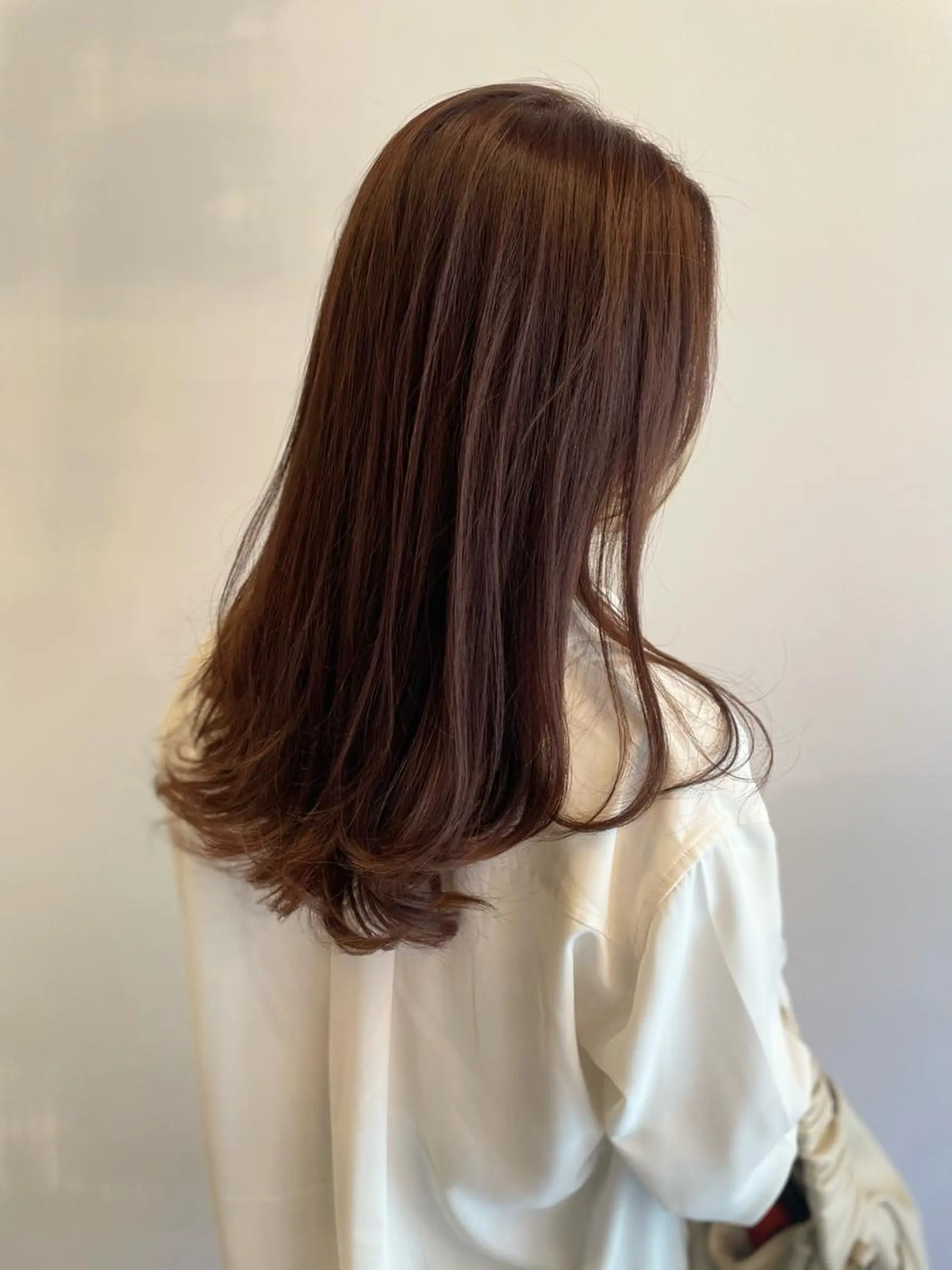 ロング カット ヘアカラー 髪質改善✨透明感カラ ー🌈シエルブルーのヘアスタイル