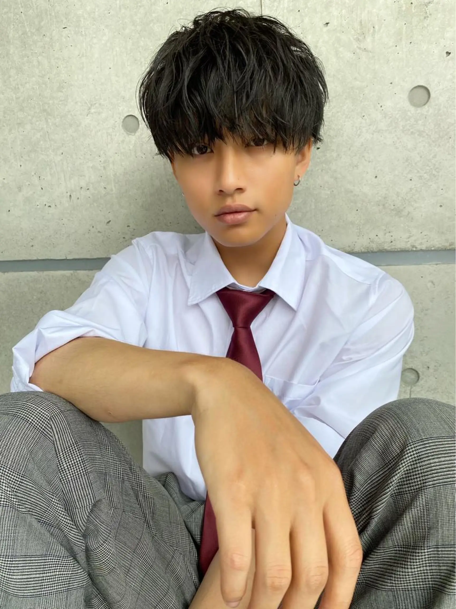 ショート カラー パーマ メンズ 【メンズサロン】 BLUCK 横浜のヘアスタイル