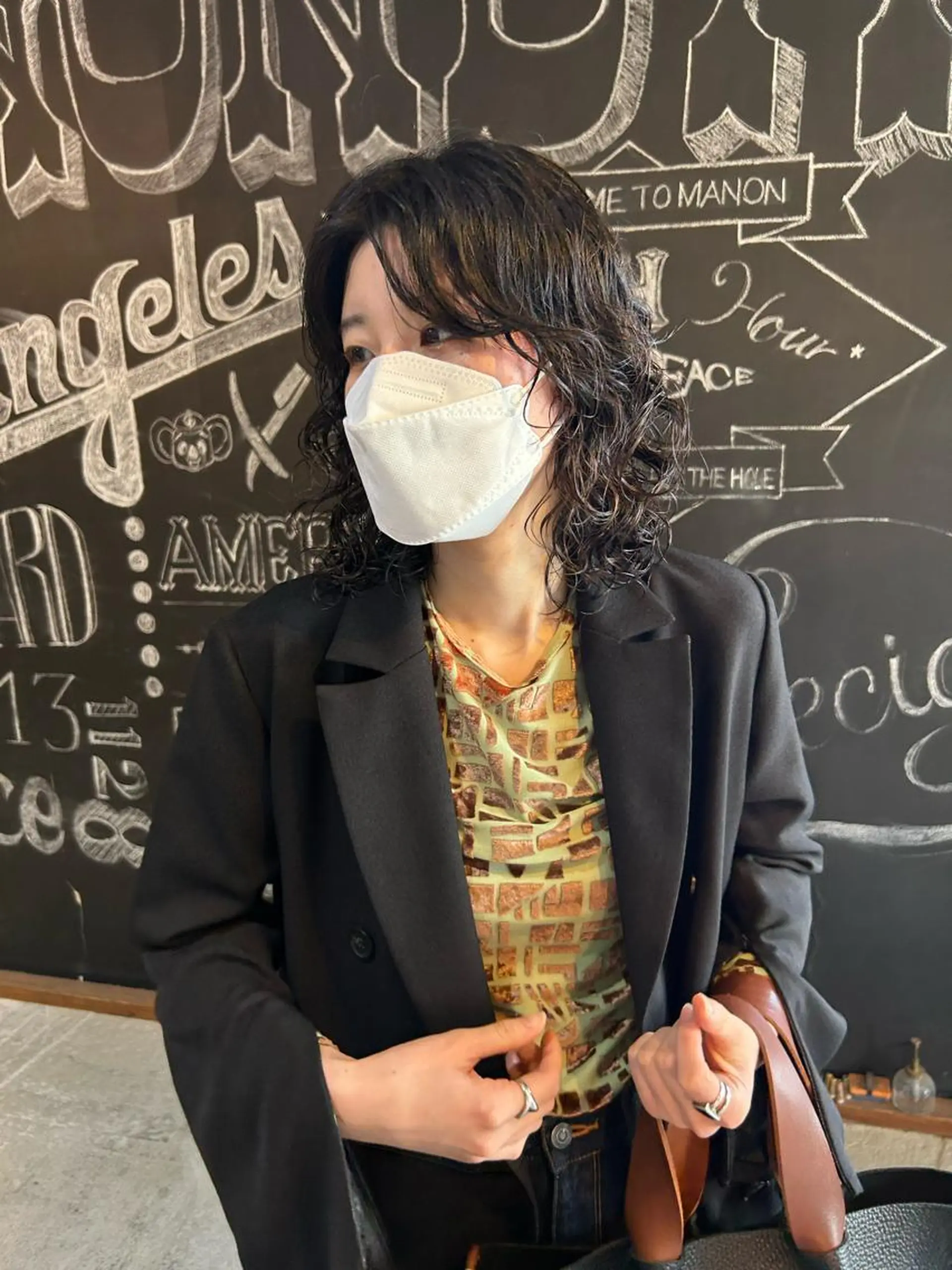 ミディアム パーマ カット パーマ トリートメント メンズヘア/レイヤー /ボブ山内春輝のヘアスタイル