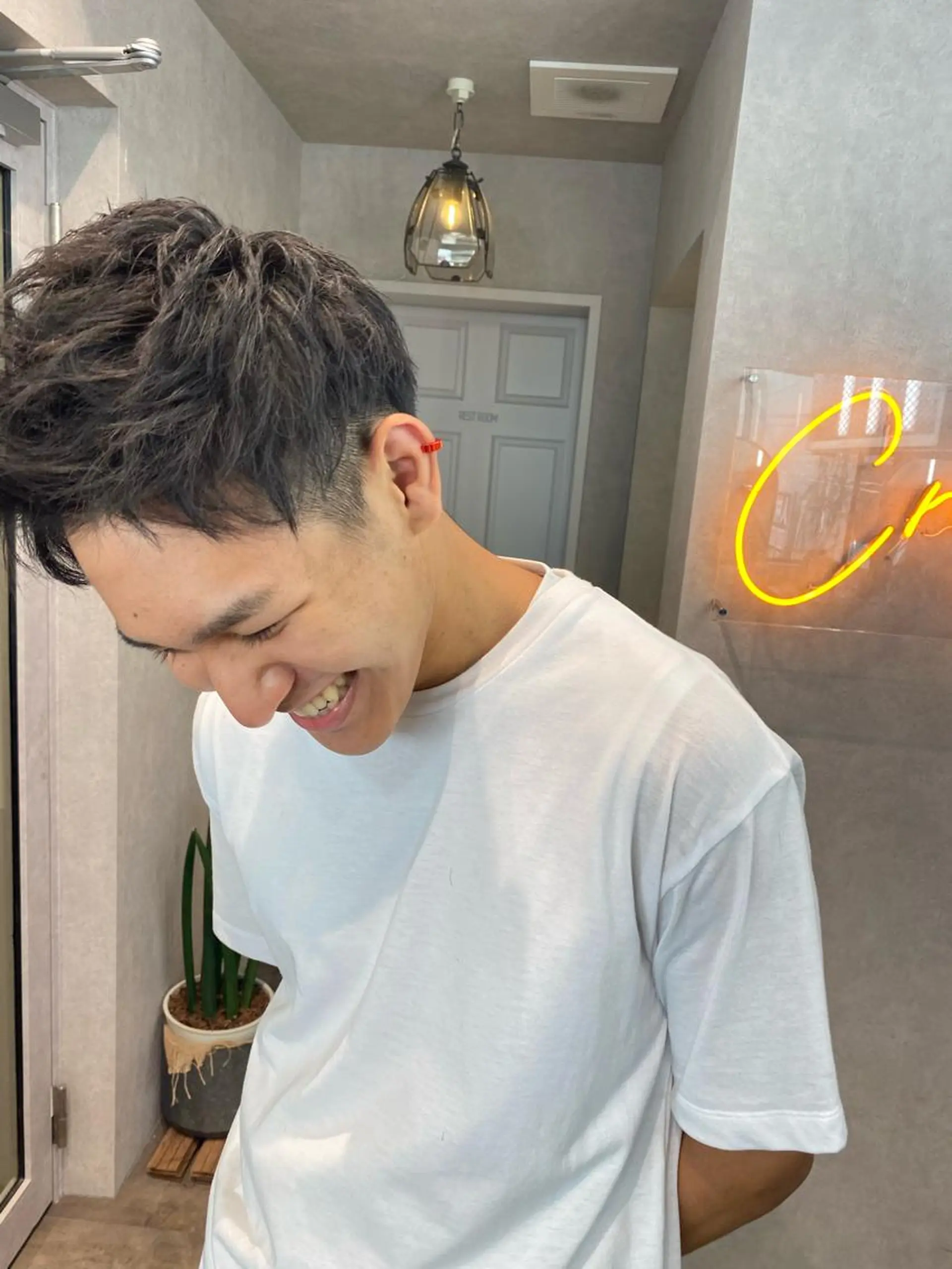 ショート パーマ ヘアアレンジ メンズ XENA表参道 MIKUのヘアスタイル