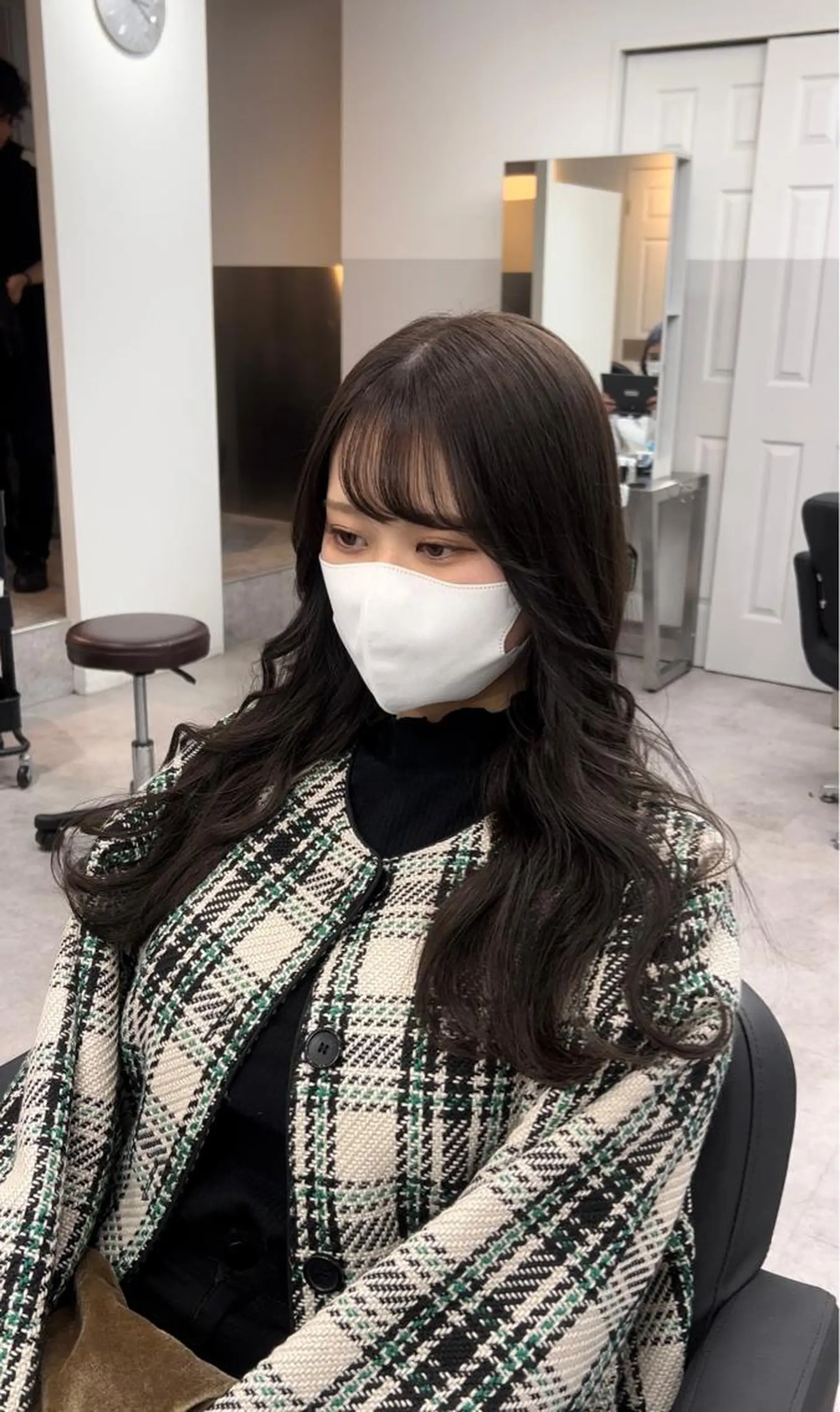 ロング 韓国風ヘア カット ヘアカラー トリートメント 🫧髪質改善 講師🫧🍎幹細胞のヘアスタイル