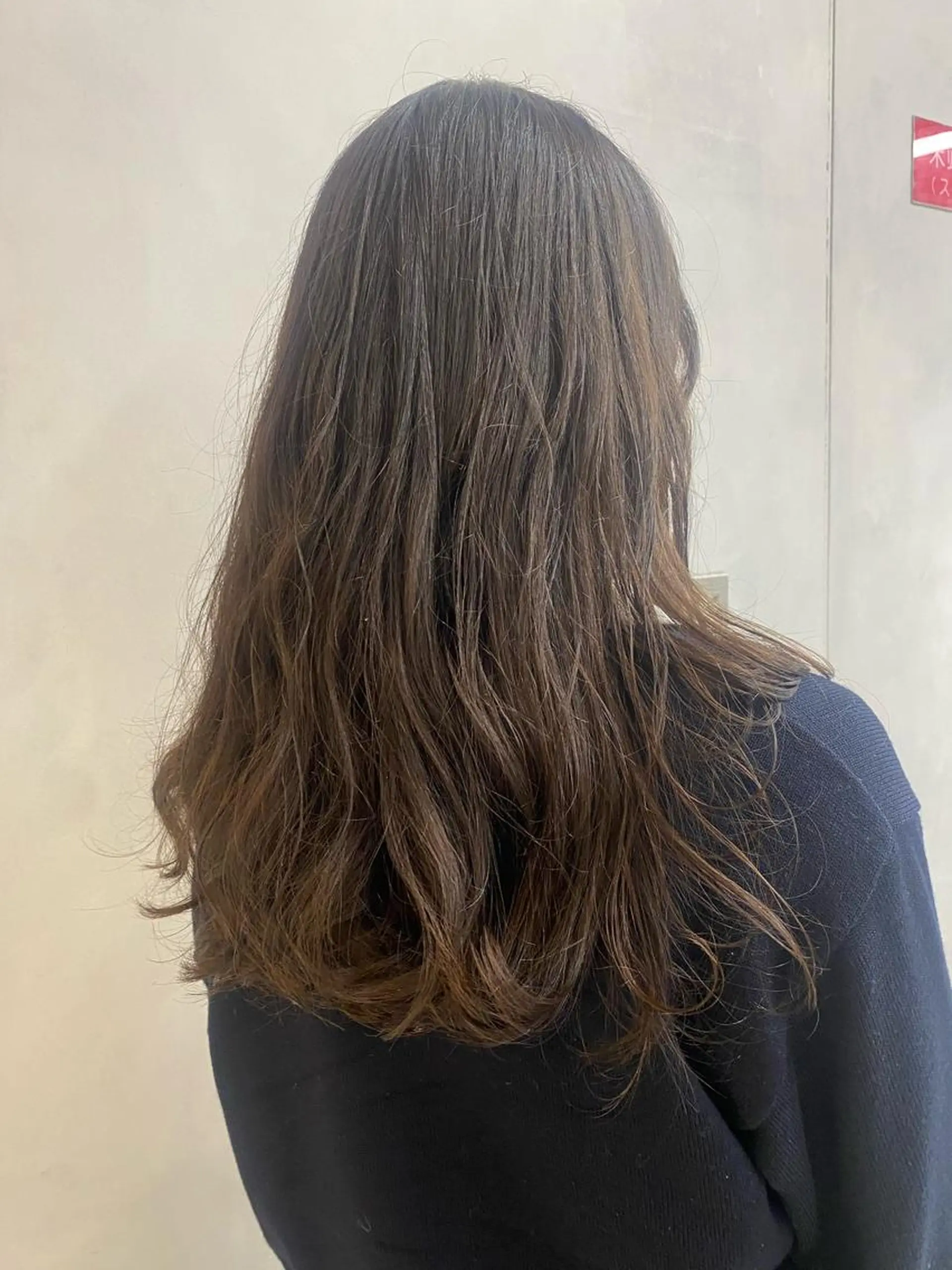 ロング パーマ カット パーマ トリートメント デザインカラー/パー マ🦖外岡咲希🦖のヘアスタイル