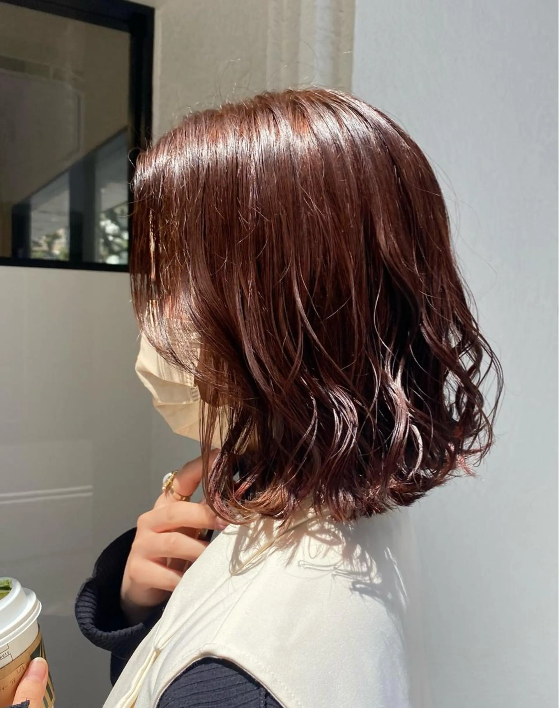 ミディアム 森部 杏菜のヘアスタイル