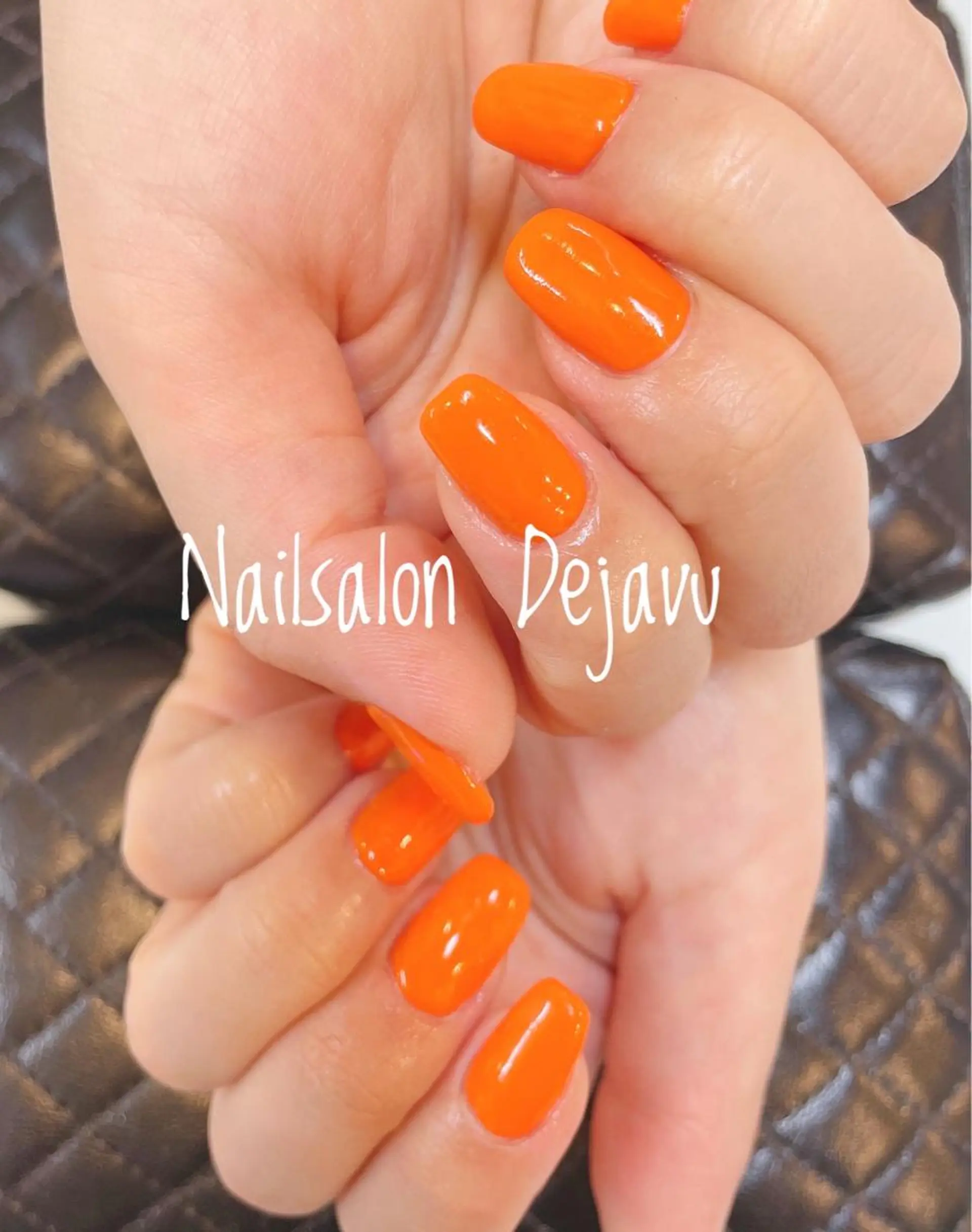 ネイル アートネイル ジェルネイル ワンカラーネイル オレンジ ハンドネイル Nailsalon Dejavu  Yokosuka所属・Nailsalon Dejavuのネイルデザイン