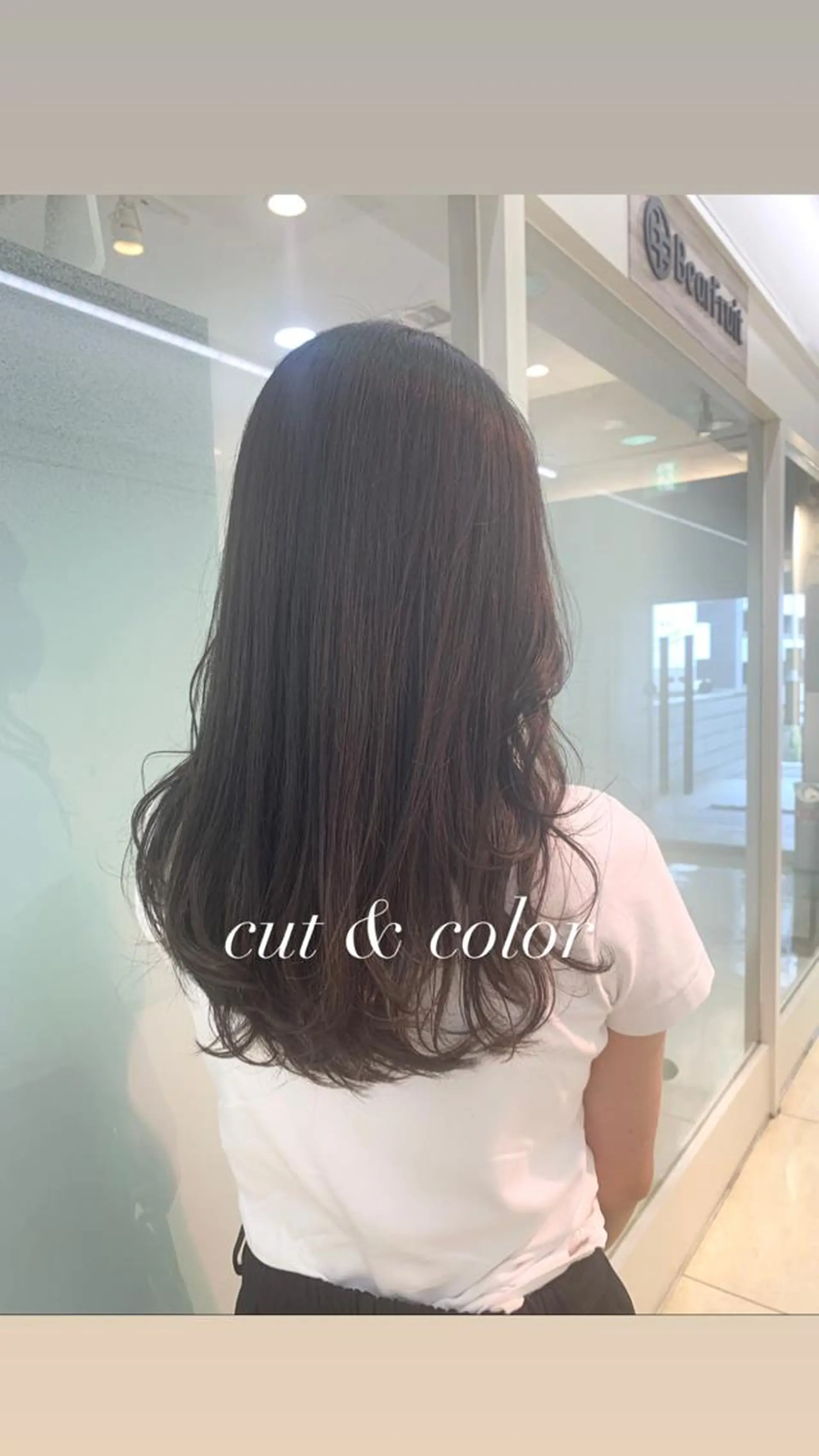 セミロング カラー 似合わせカラー/艶 髪質改善/ヨシザキのヘアスタイル