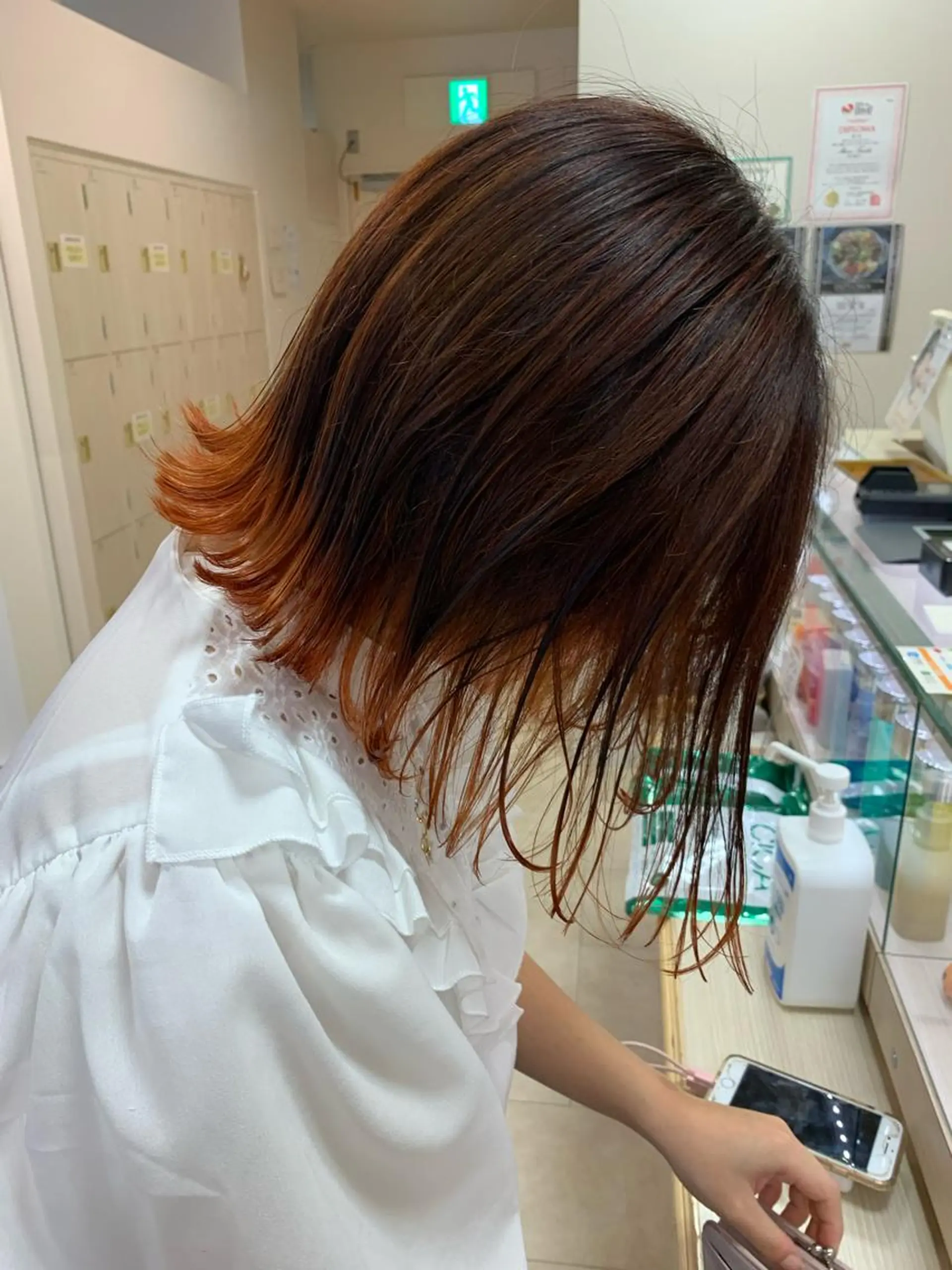 セミロング カラー 暖色専門美容師🎀 お客様満足度◎のヘアスタイル