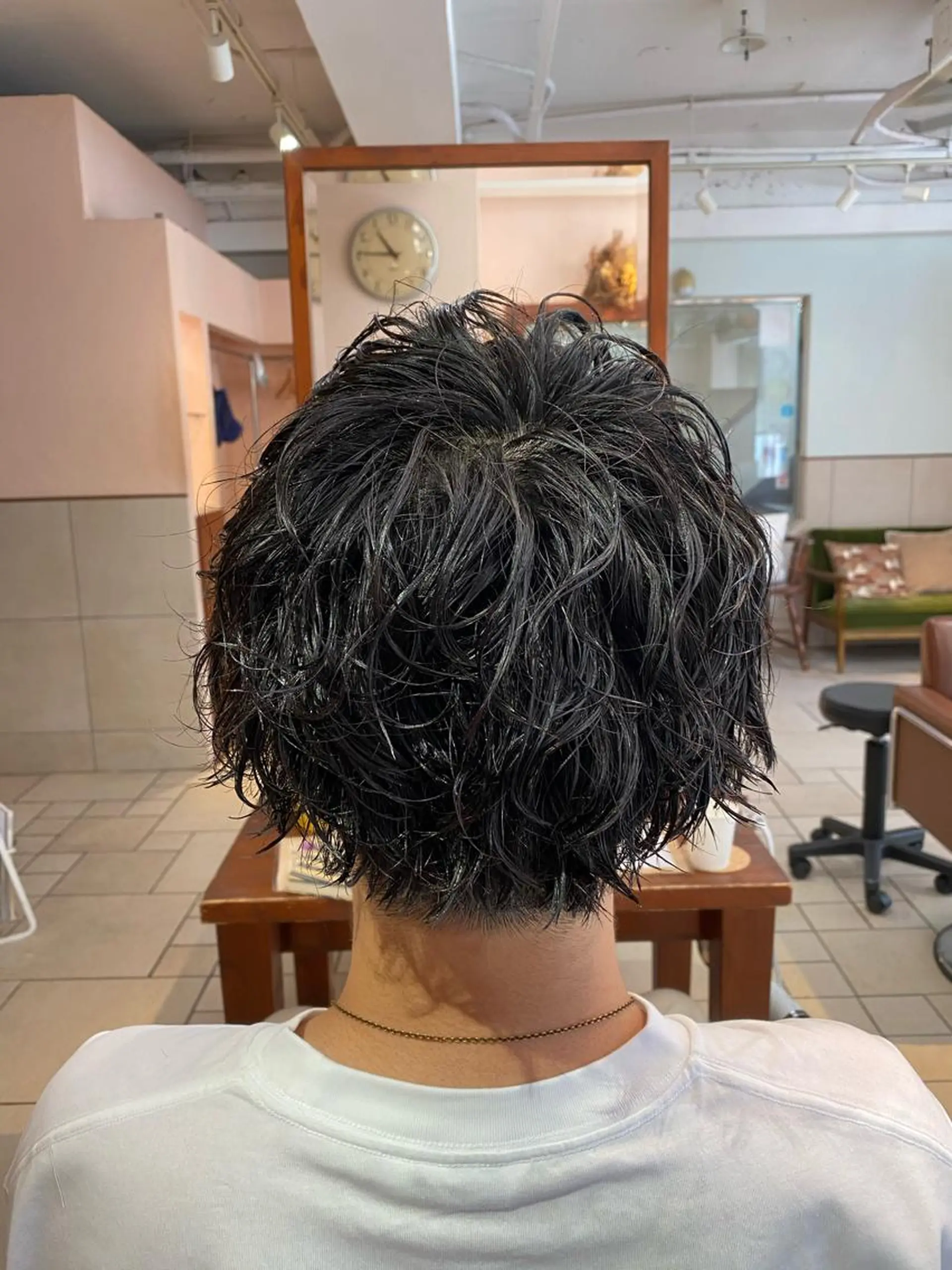 ショート カラー パーマ ヘアアレンジ メンズ メンズパーマの巨匠 鈴木純のヘアスタイル