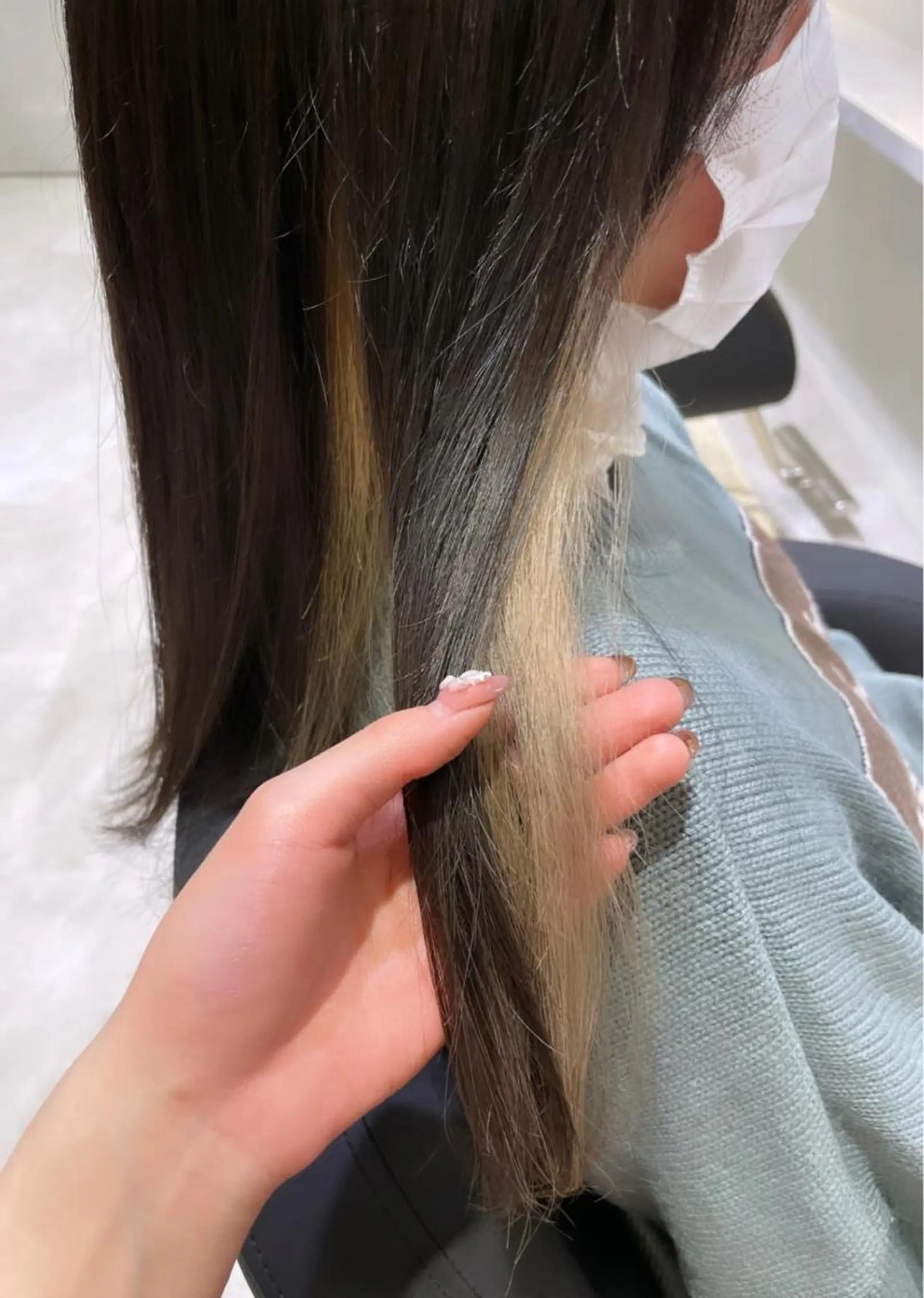 セミロング カラー 🌷ピンク/韓国風 暖色カラー ゆい🌷のヘアスタイル