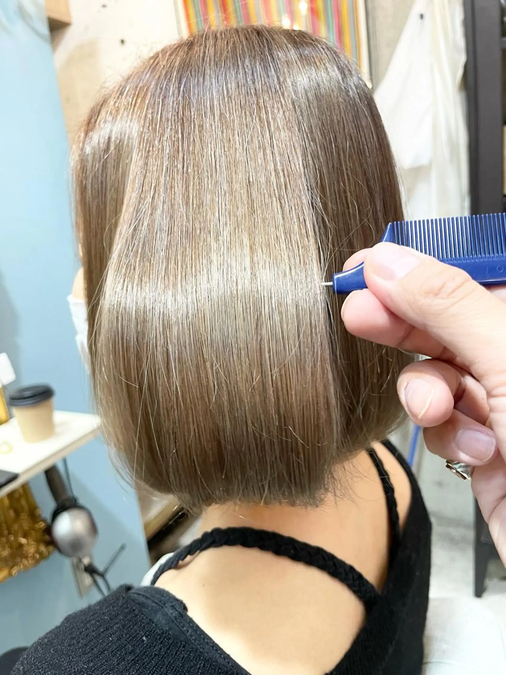 ショート カラー 切りっぱなしボブ ショートボブ ハンサムショート 丸みショート イヤリングカラー カット ヘアカラー トリートメント ショートボブ縮毛矯正 髪質改善のプロ山道潤のヘアスタイル