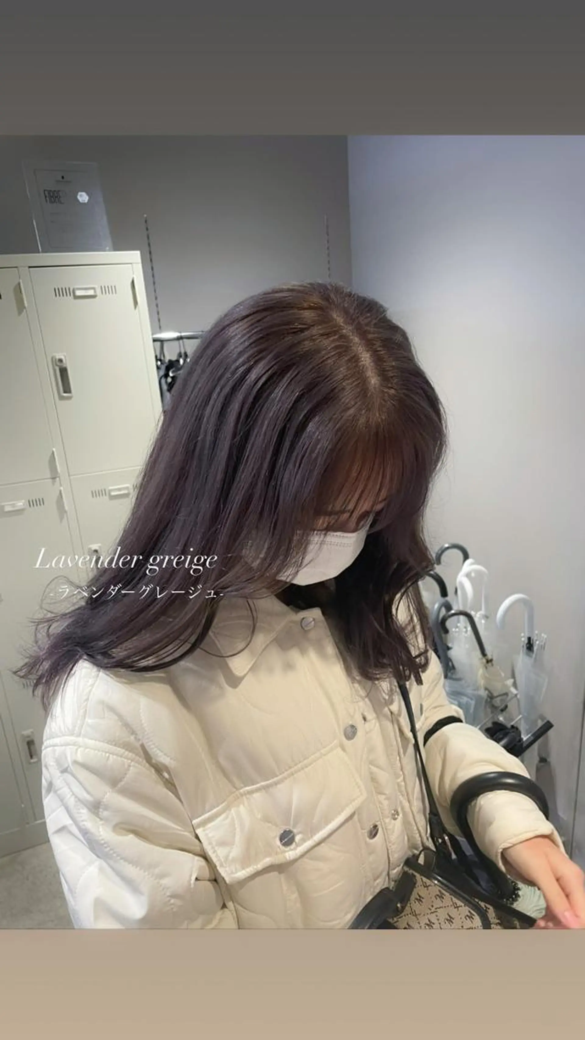 ミディアム カラー 表参道ハッシュカット レイヤー/リノンのヘアスタイル