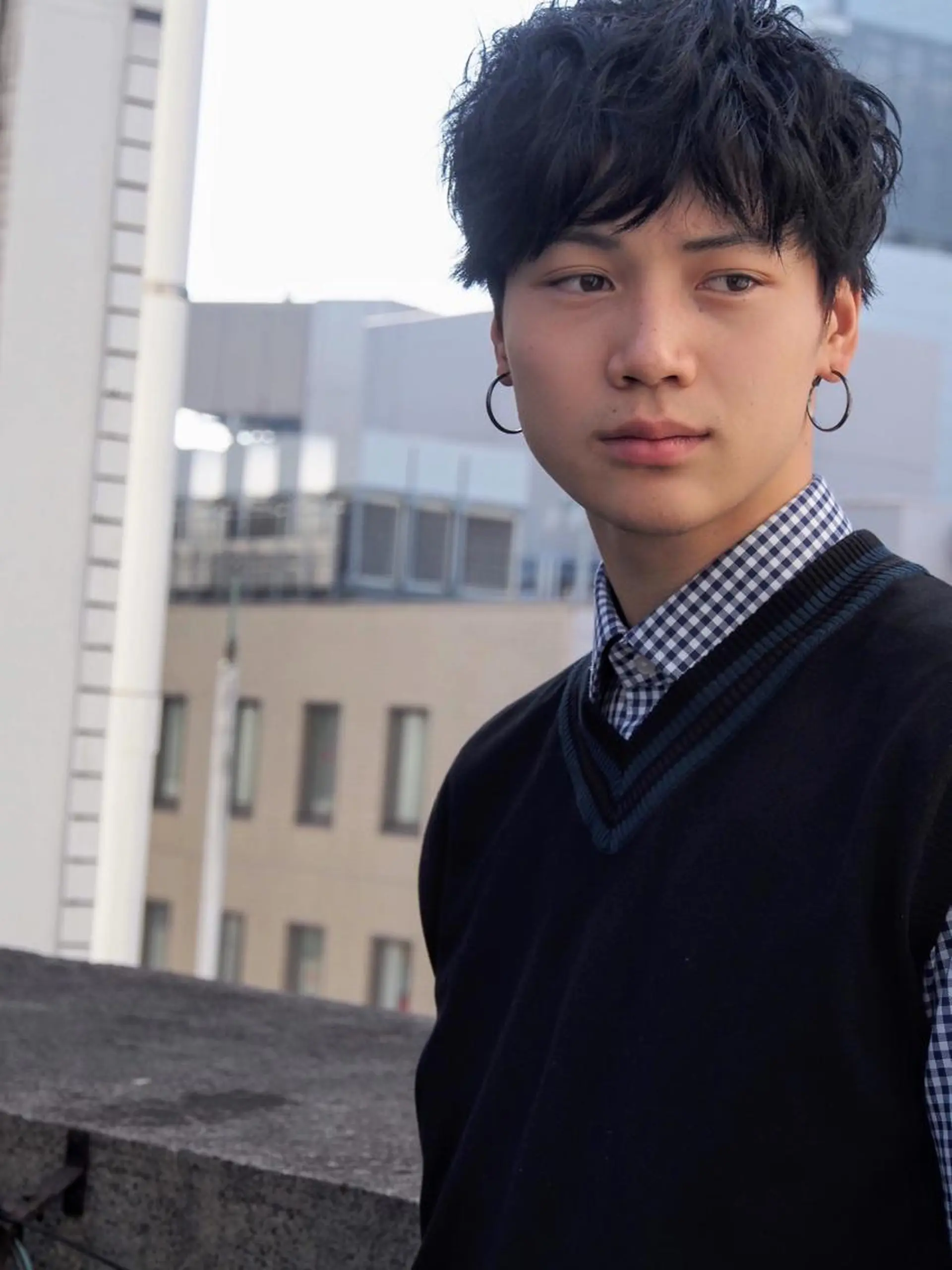 パーマ メンズ 髪質改善/レイヤー ストウシンゴのヘアスタイル